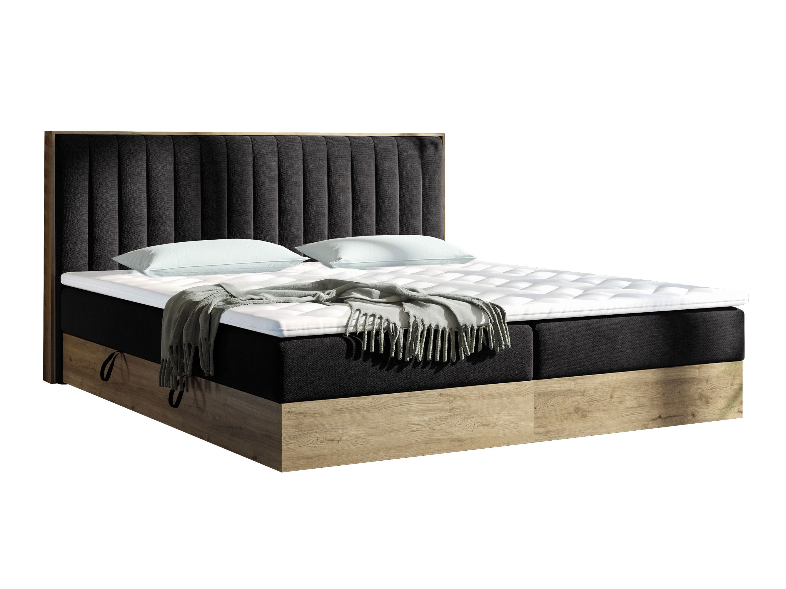 Pat boxspring ComfiDream Odelra (Stejar auriu + Soro 100)