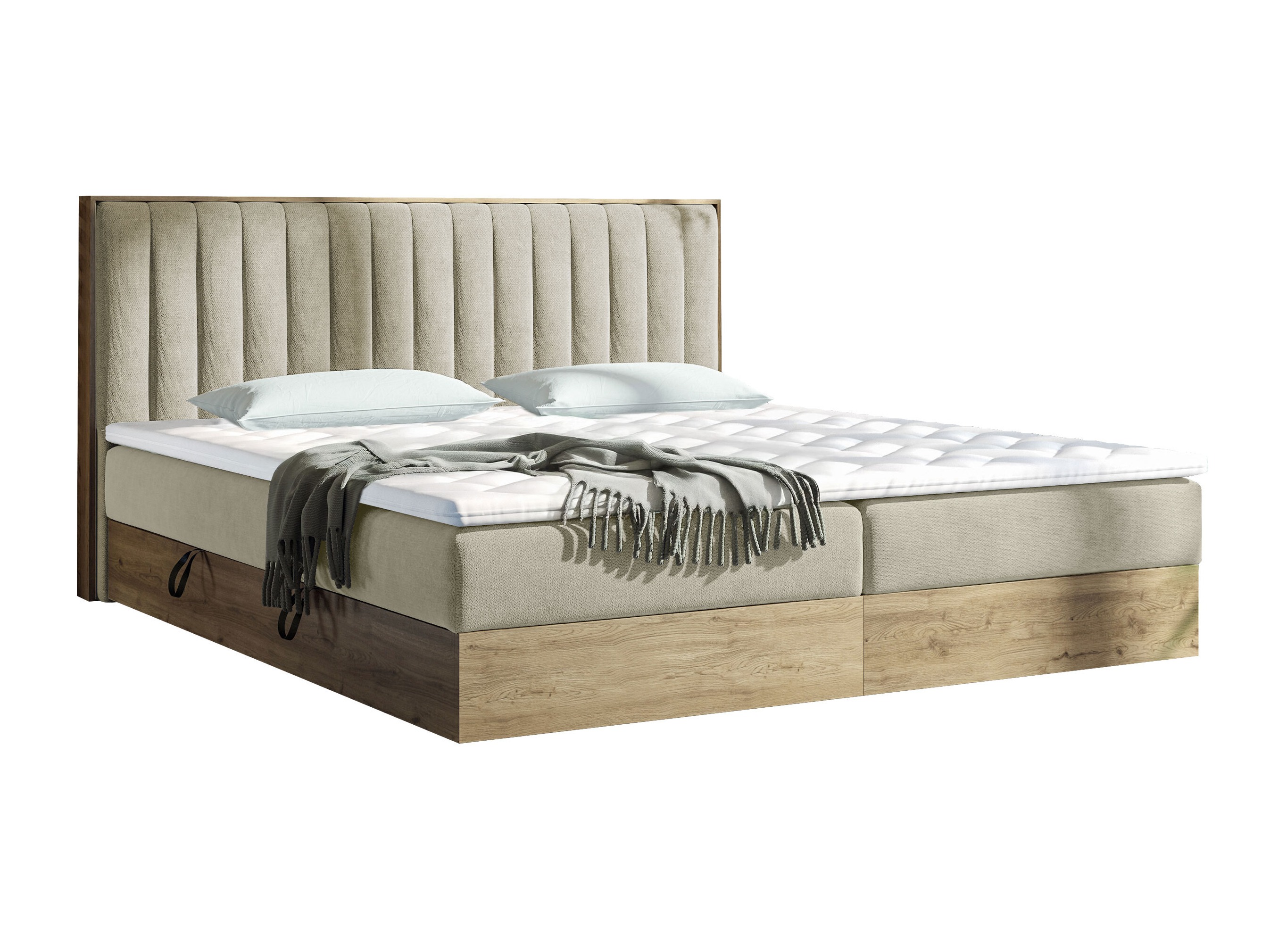 Pat boxspring ComfiDream Odelra (Stejar auriu + Soro 21)