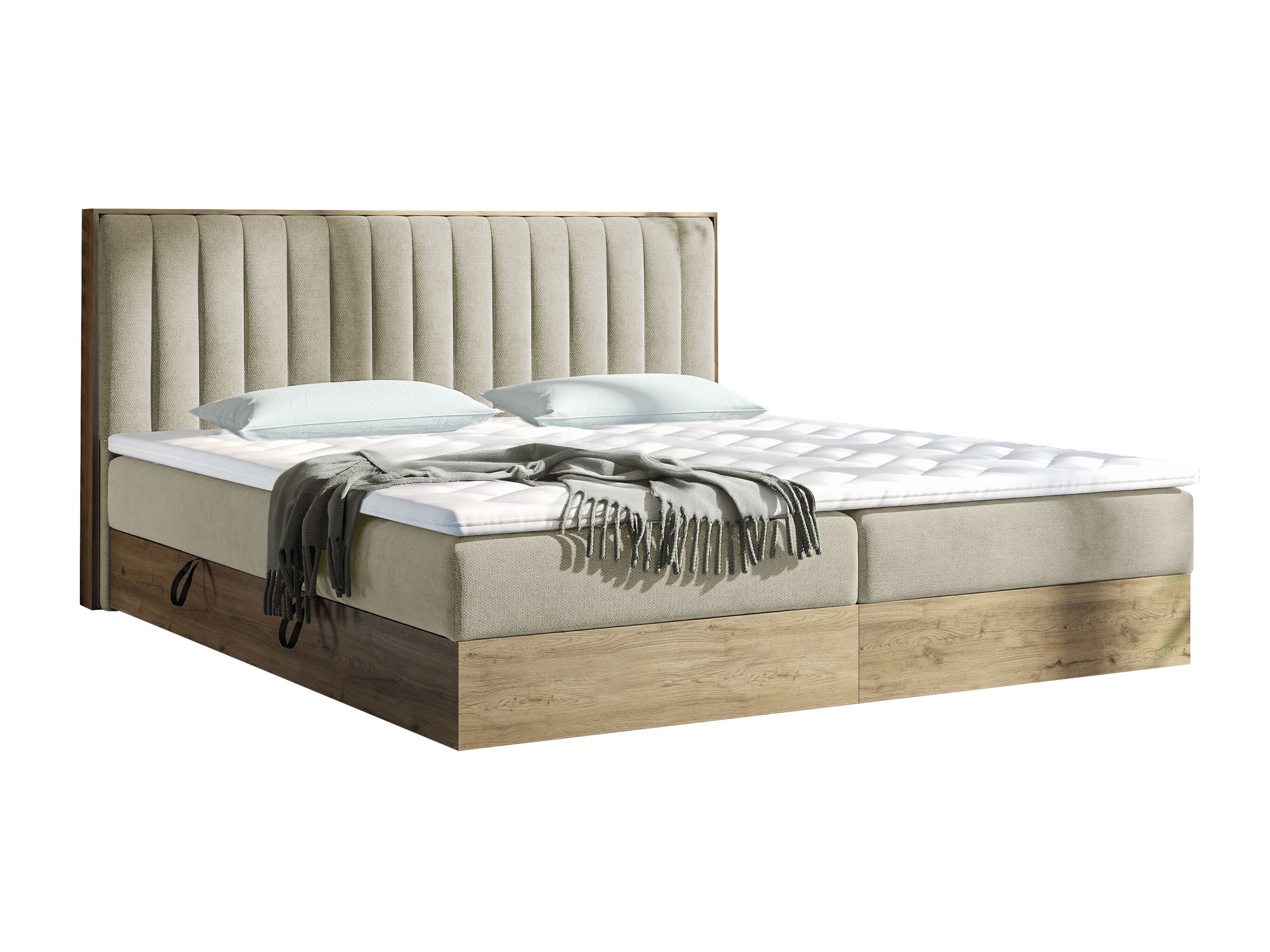Pat boxspring ComfiDream Odelra (Stejar auriu + Soro 21)