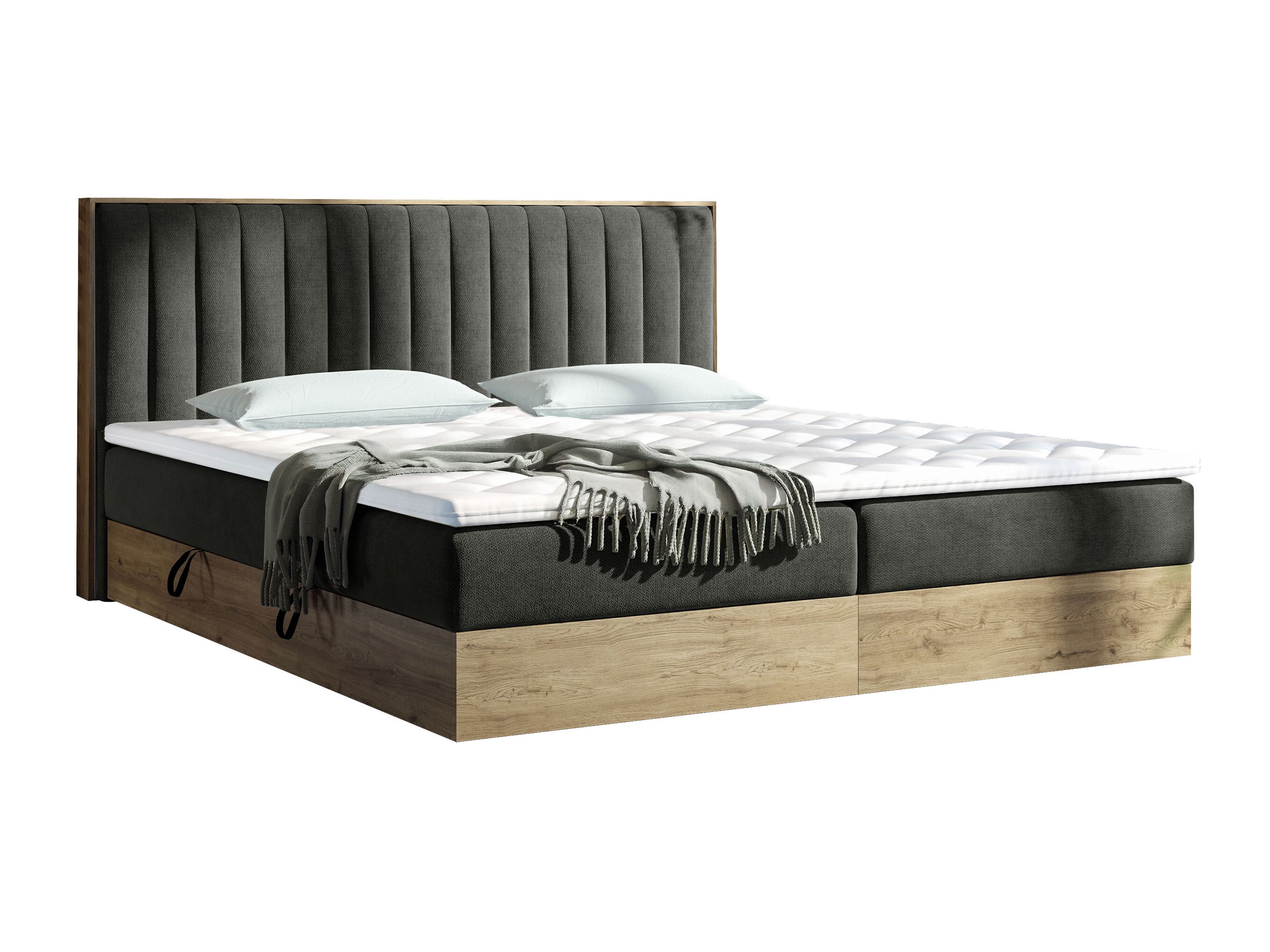 Pat boxspring ComfiDream Odelra (Stejar auriu + Soro 24)