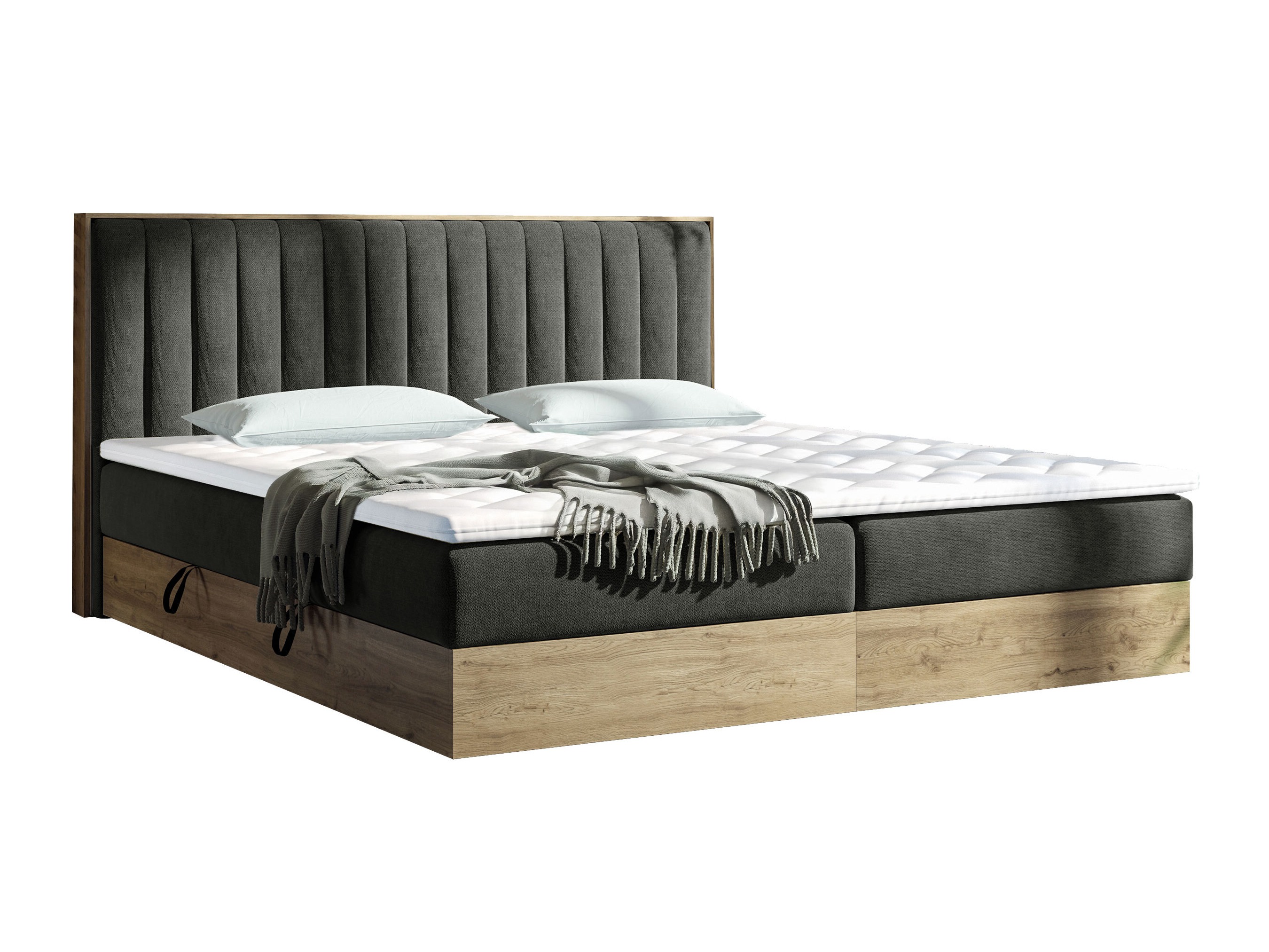Pat boxspring ComfiDream Odelra (Stejar auriu + Soro 24)