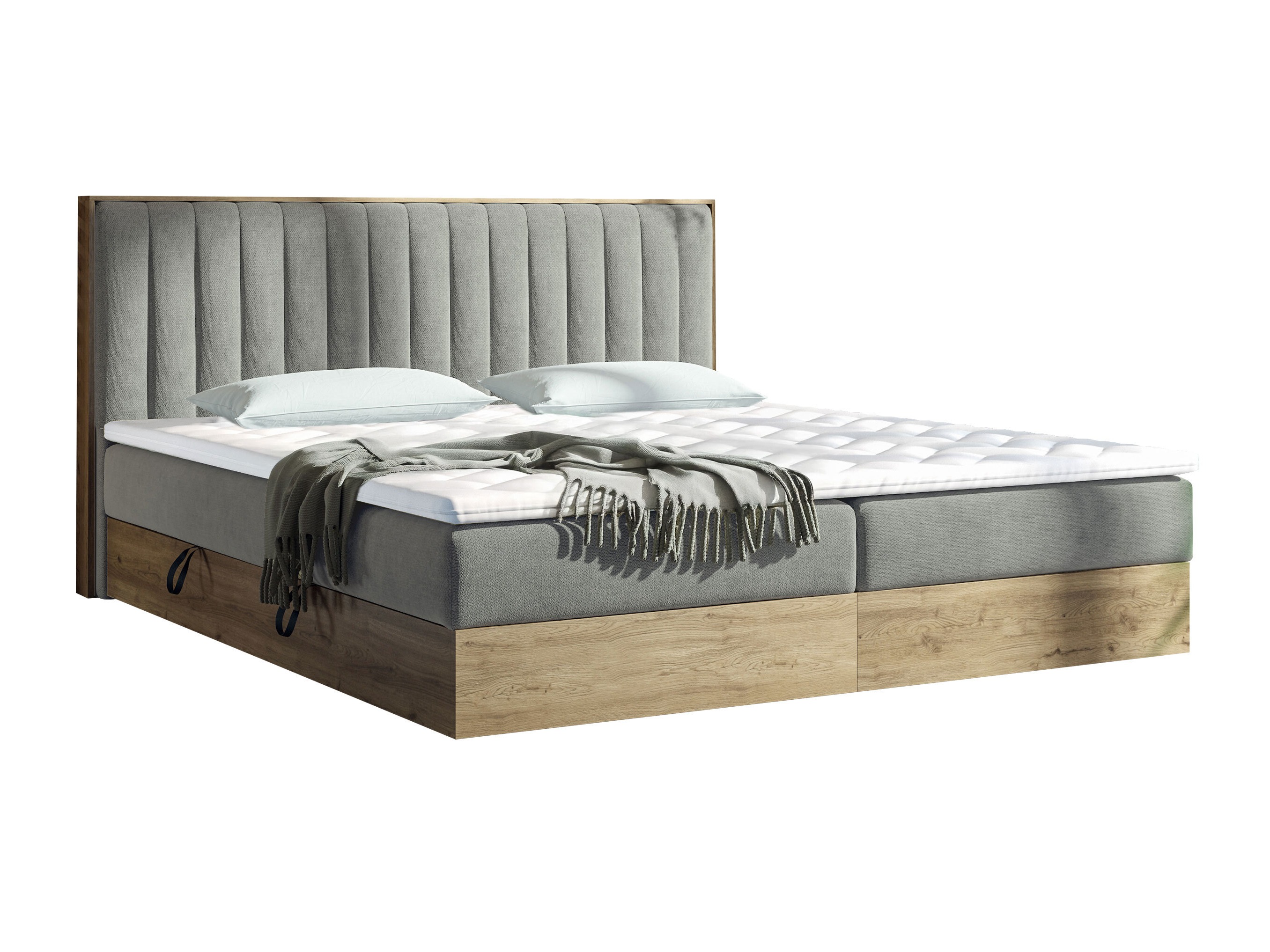 Pat boxspring ComfiDream Odelra (Stejar auriu + Soro 90)