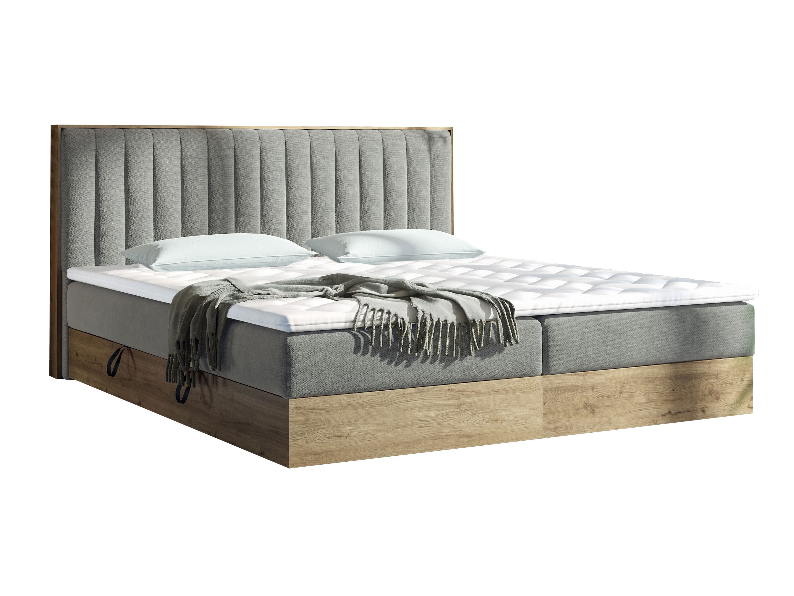 Pat boxspring ComfiDream Odelra (Stejar auriu + Soro 90)