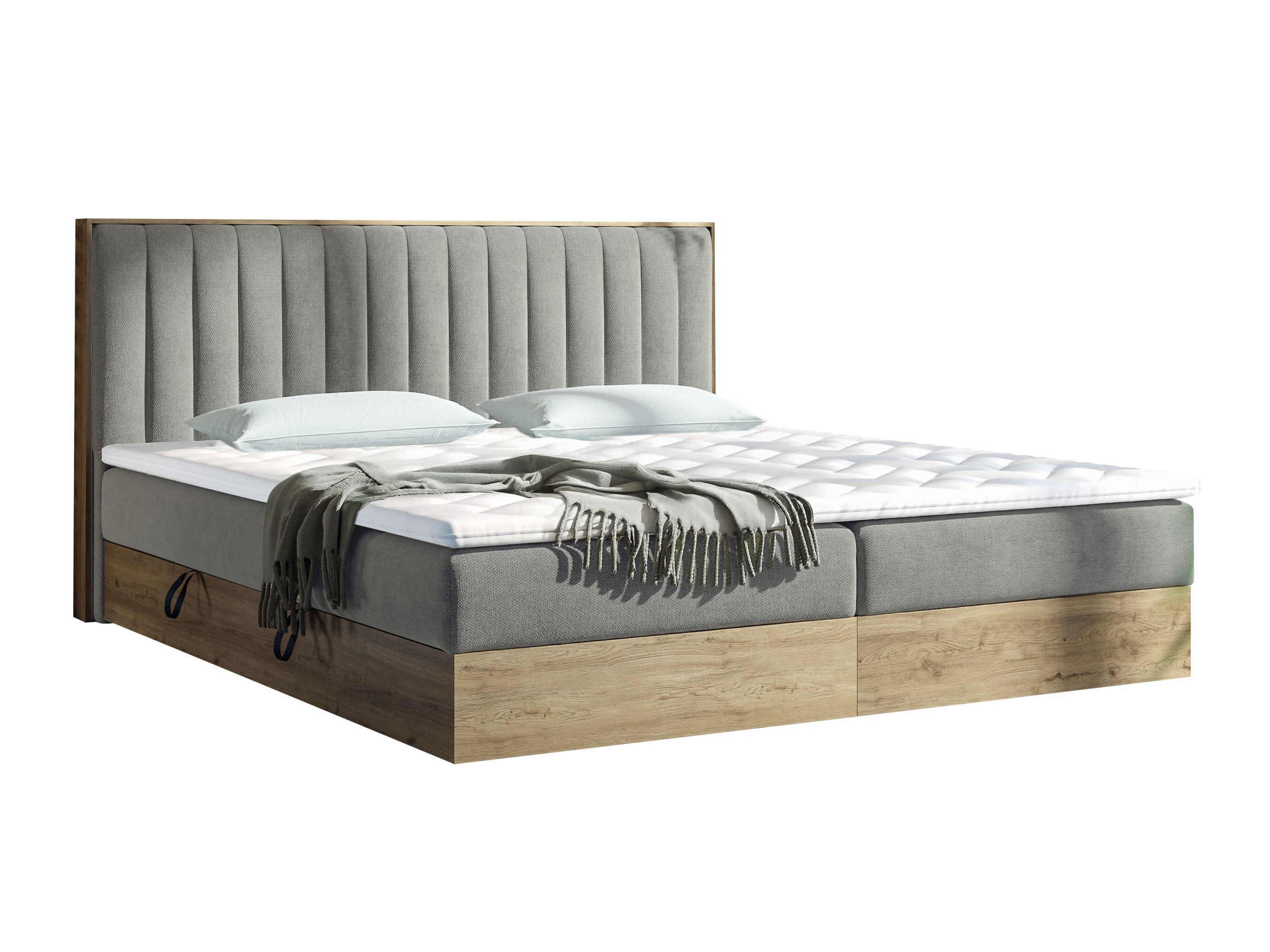 Pat boxspring ComfiDream Odelra (Stejar auriu + Soro 90)