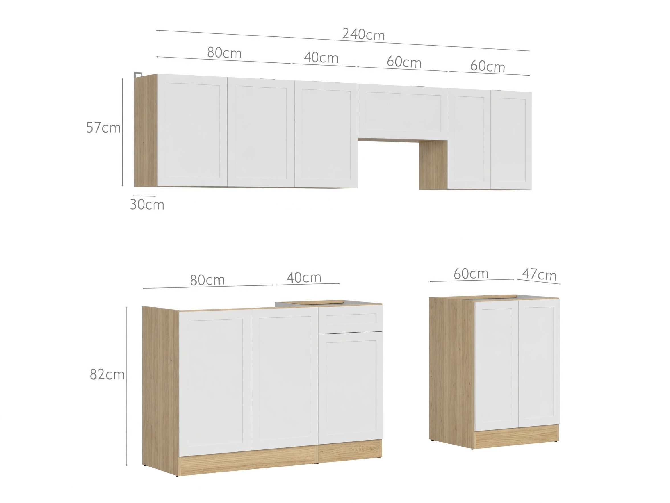 Set de bucătărie modular Boston 751