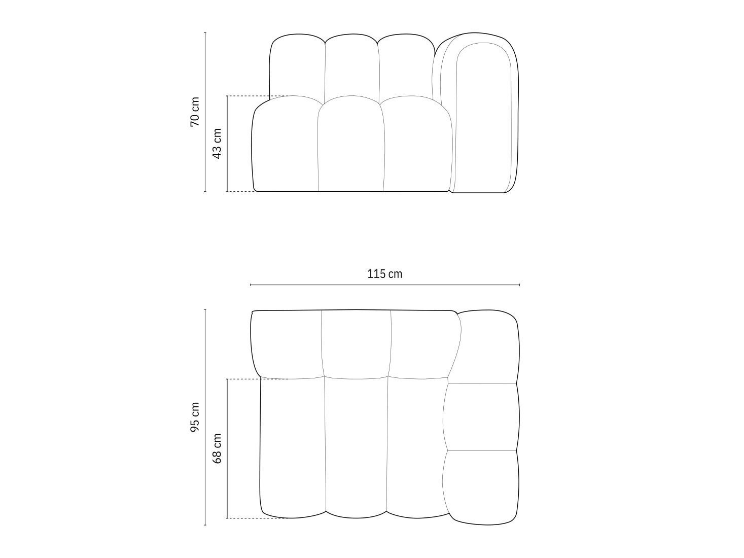 Sistem modular de șezut Cirleve 110 (Eden 02)