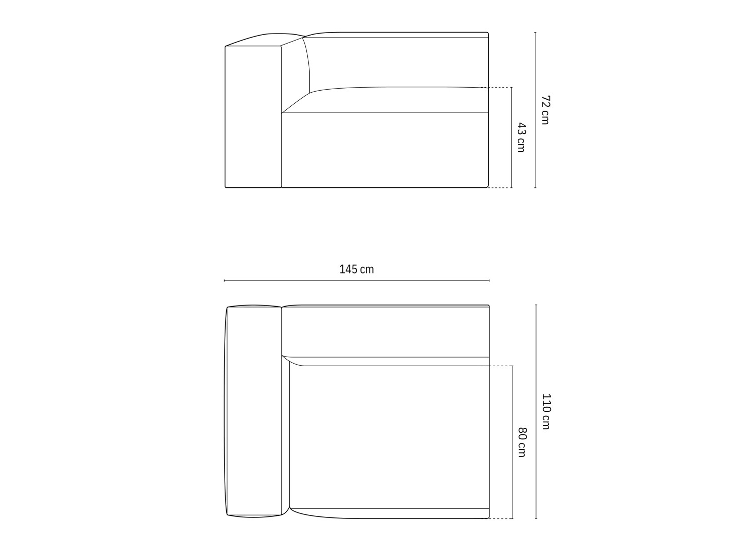 Sistem modular de șezut Sonsore 107 (Paris Cream)