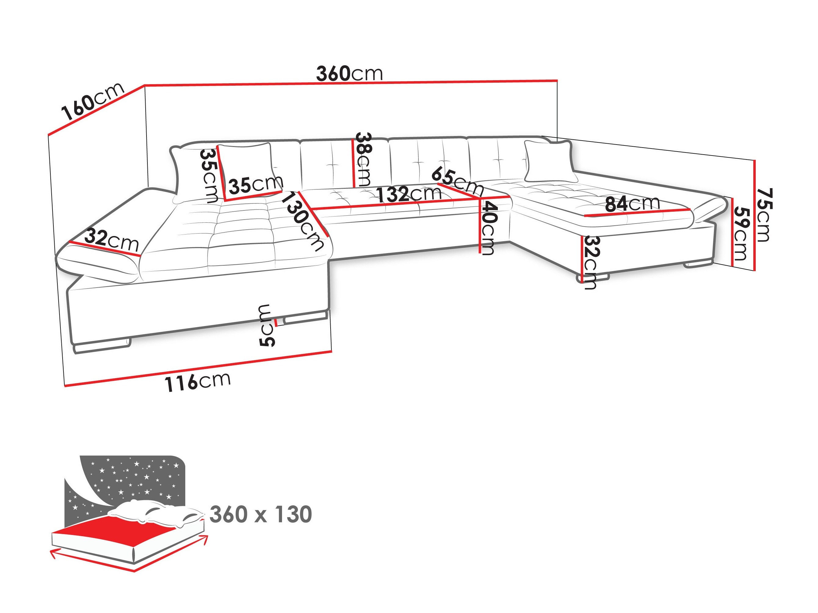 Colțar Comfivo Ficus (Flow 22)