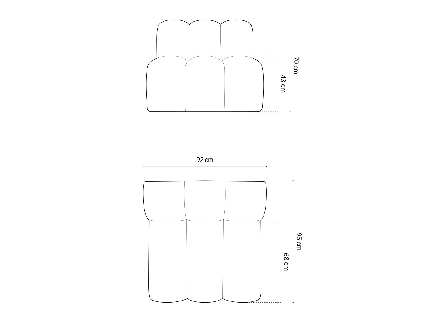 Fotoliu modular Cirleve 108 (Venus 2917)