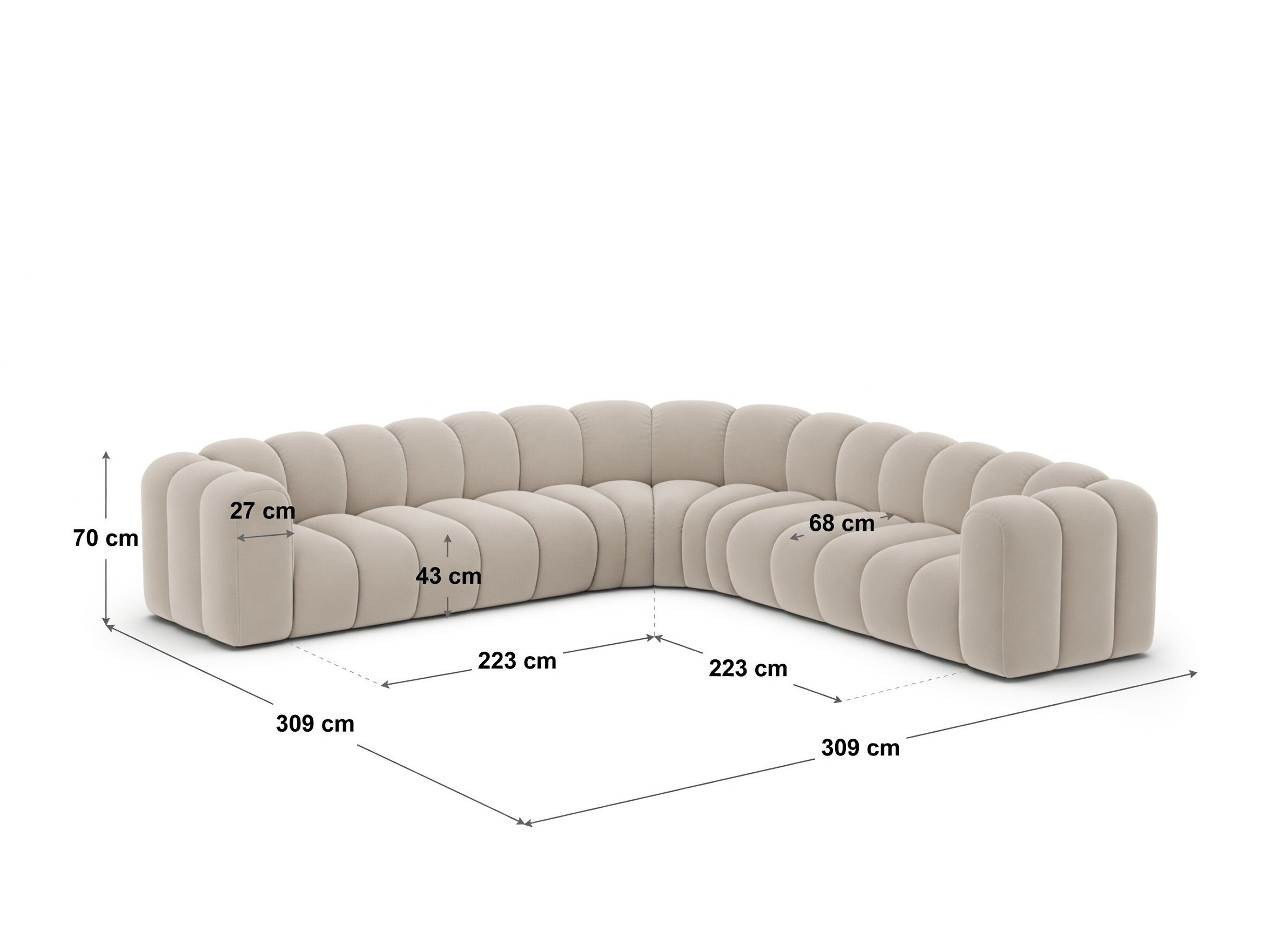 Colțar modular Cirleve 119 (Salvador 1)