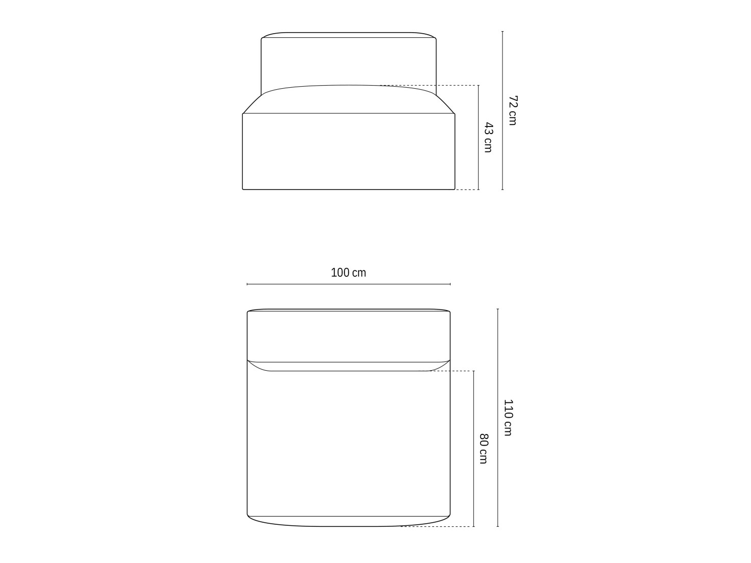 Fotoliu modular Sonsore 109 (Monet Silver)