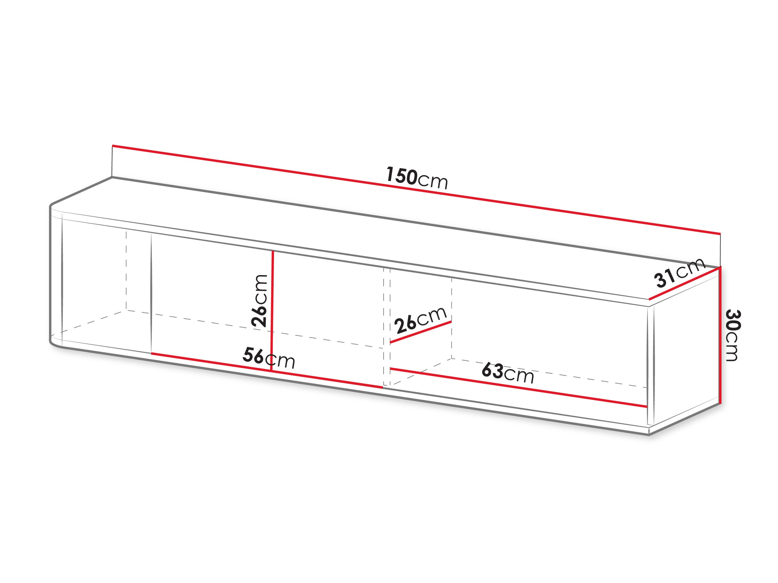 Comodă TV SR11502 cu un mic defect