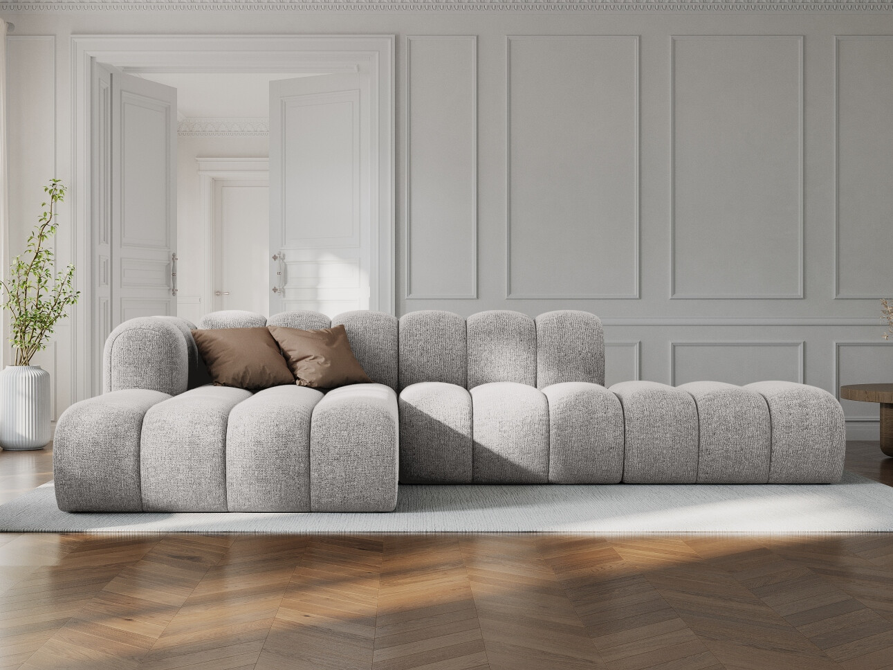 Colțar modular Cirleve 105 (Eden 16 Deep Albastru)