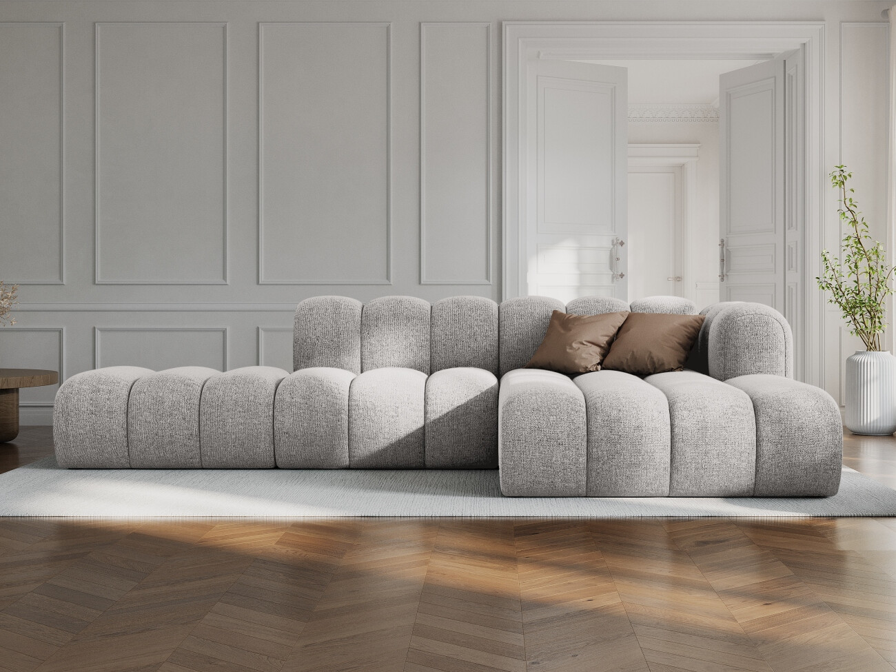 Colțar modular Cirleve 105 (Eden 16 Deep Albastru)