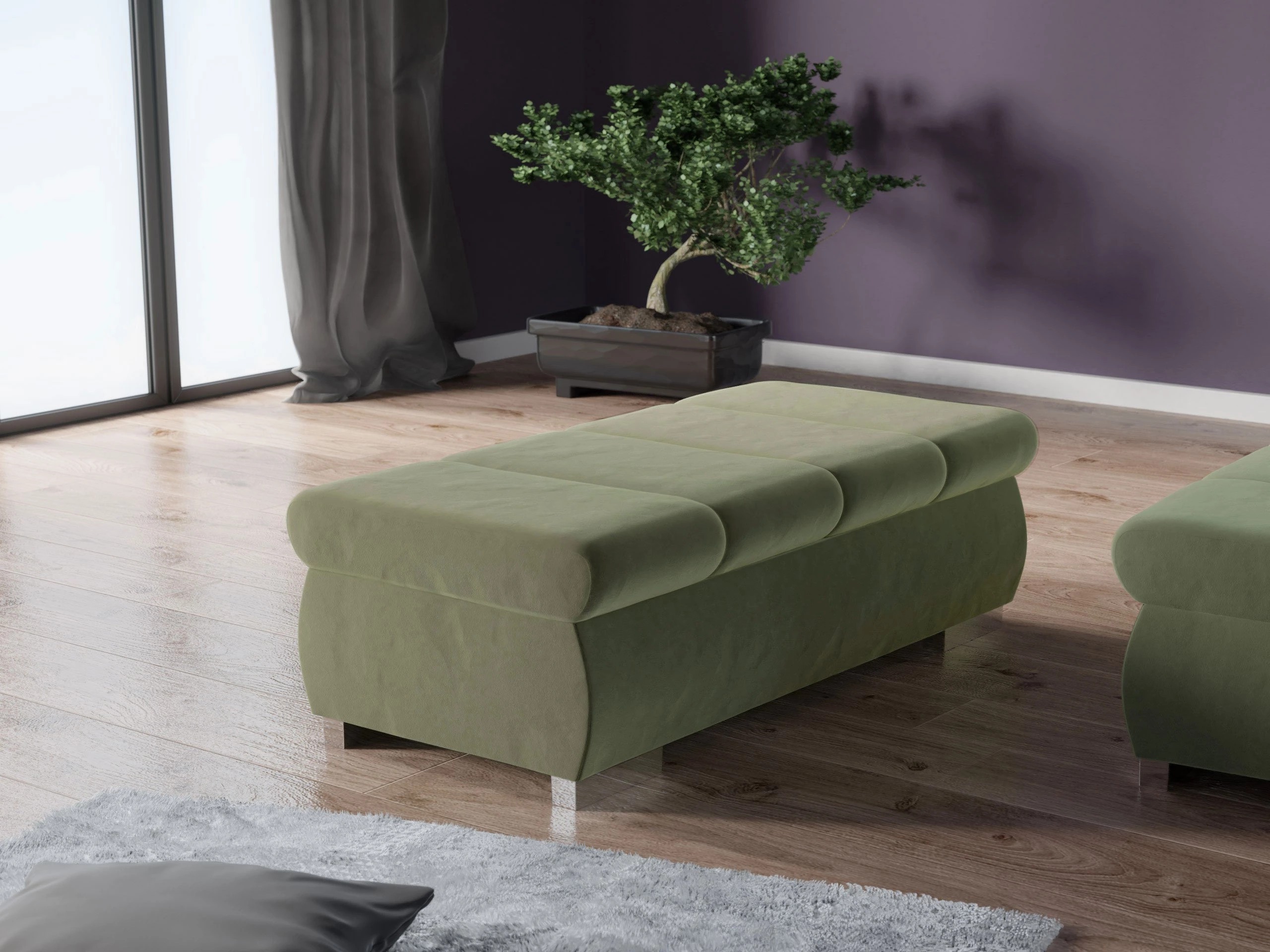 Bancă tapițată Comfivo Olivetum I (Magic Velvet 2243)
