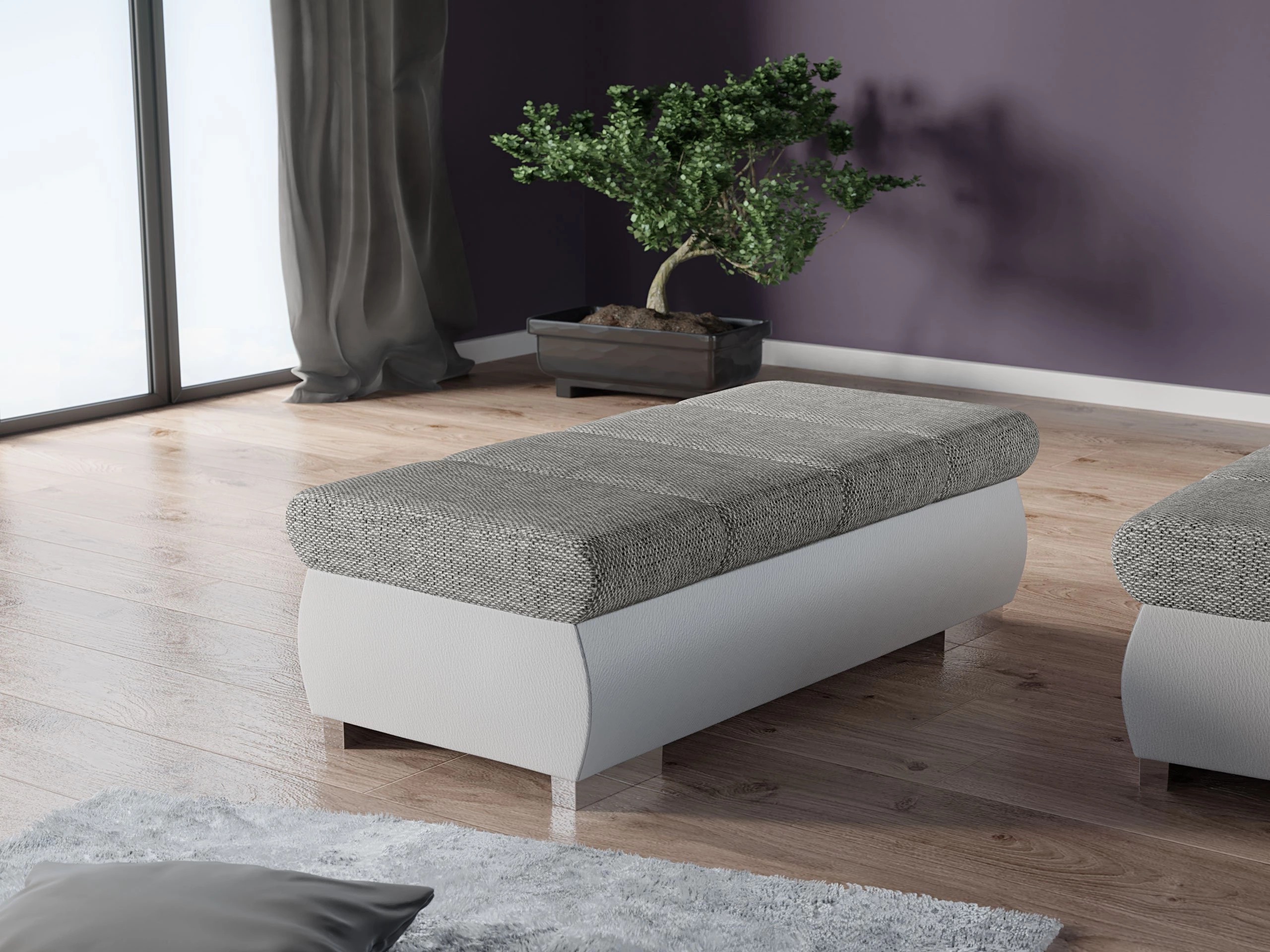 Bancă tapițată Comfivo Olivetum I (Soft 017 + Lawa 05)