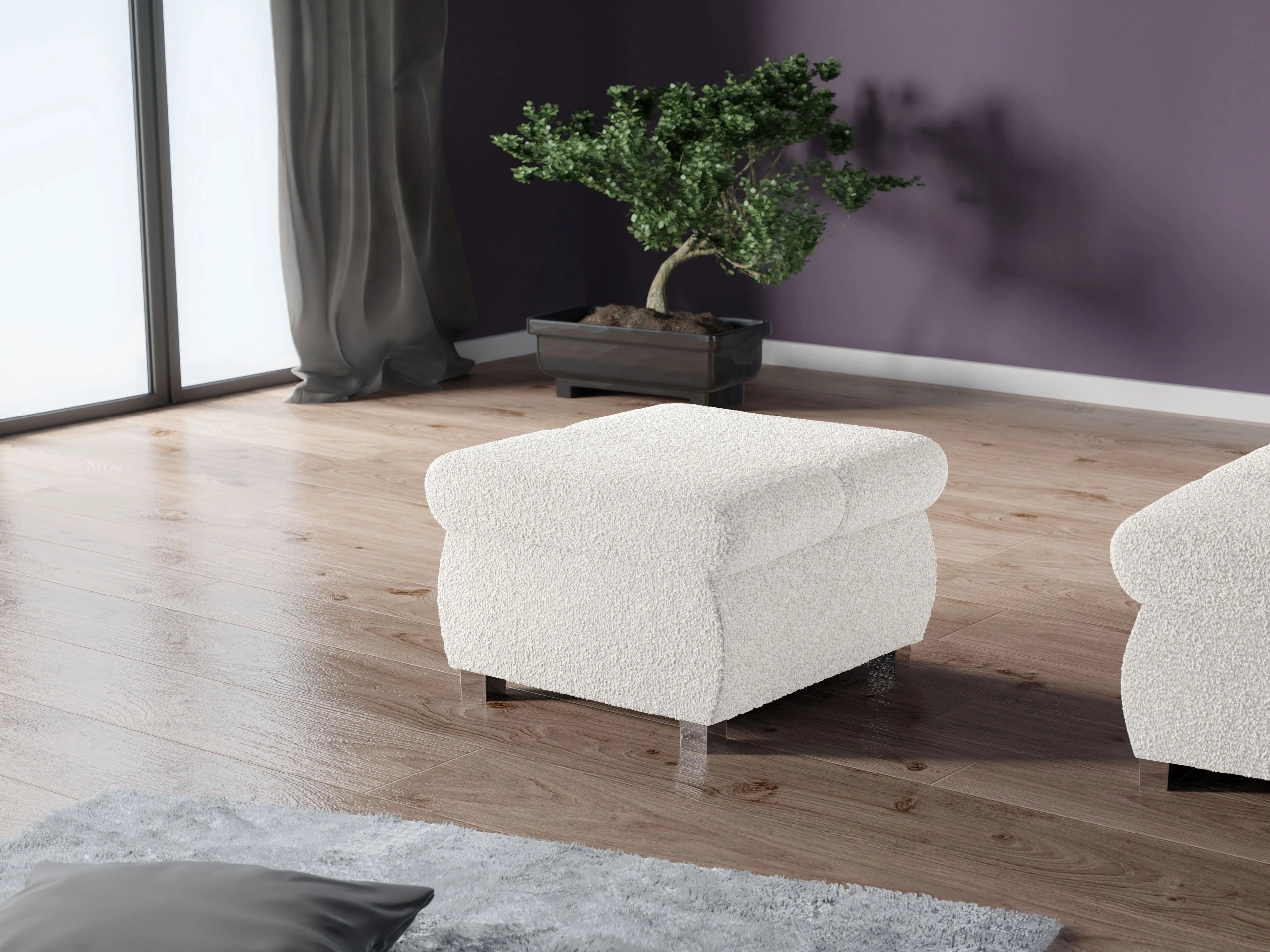 Taburet tapițat Comfivo Olivetum (Abriamo 04)