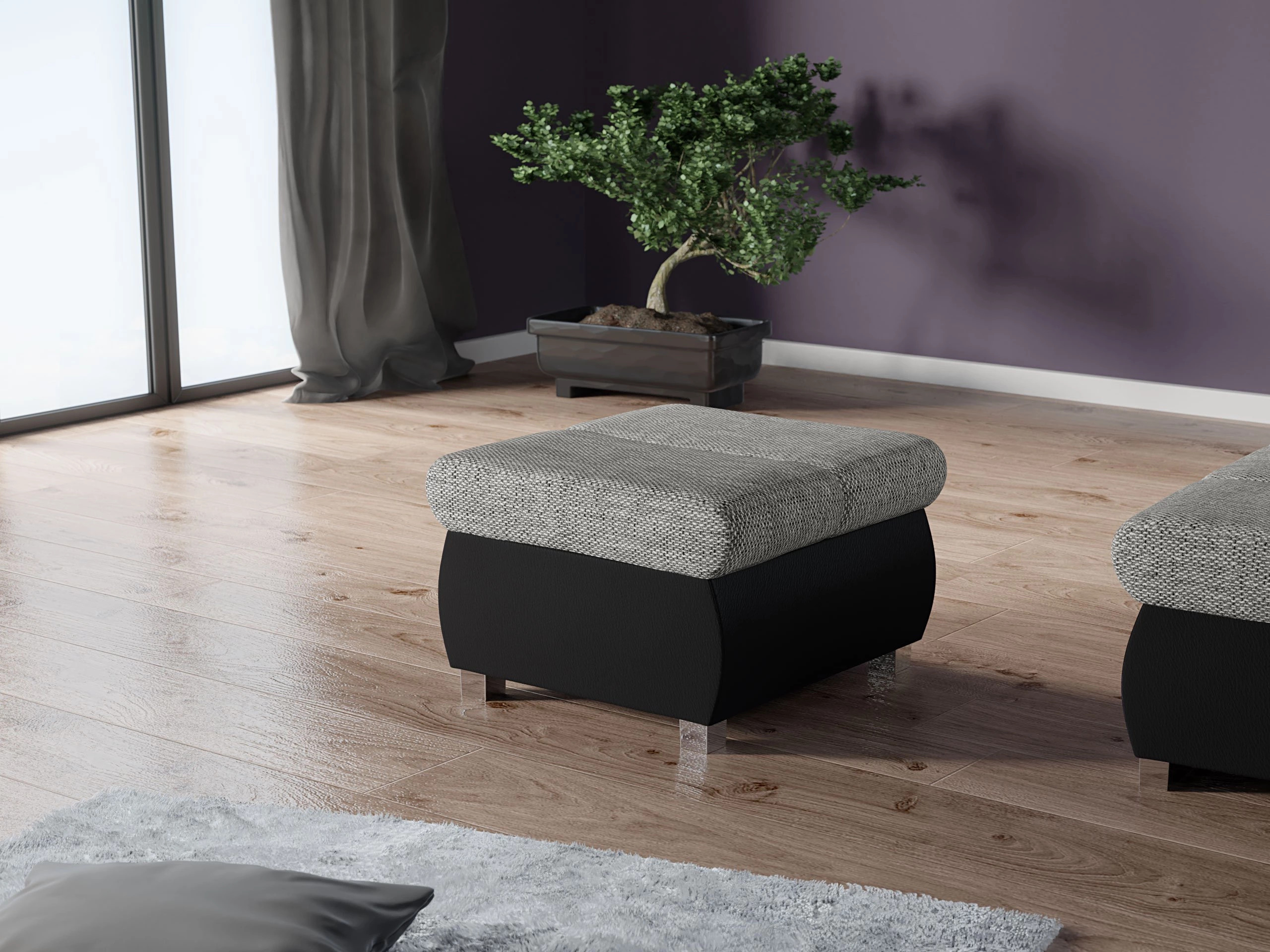 Taburet tapițat Comfivo Olivetum (Soft 011 + Lawa 05)