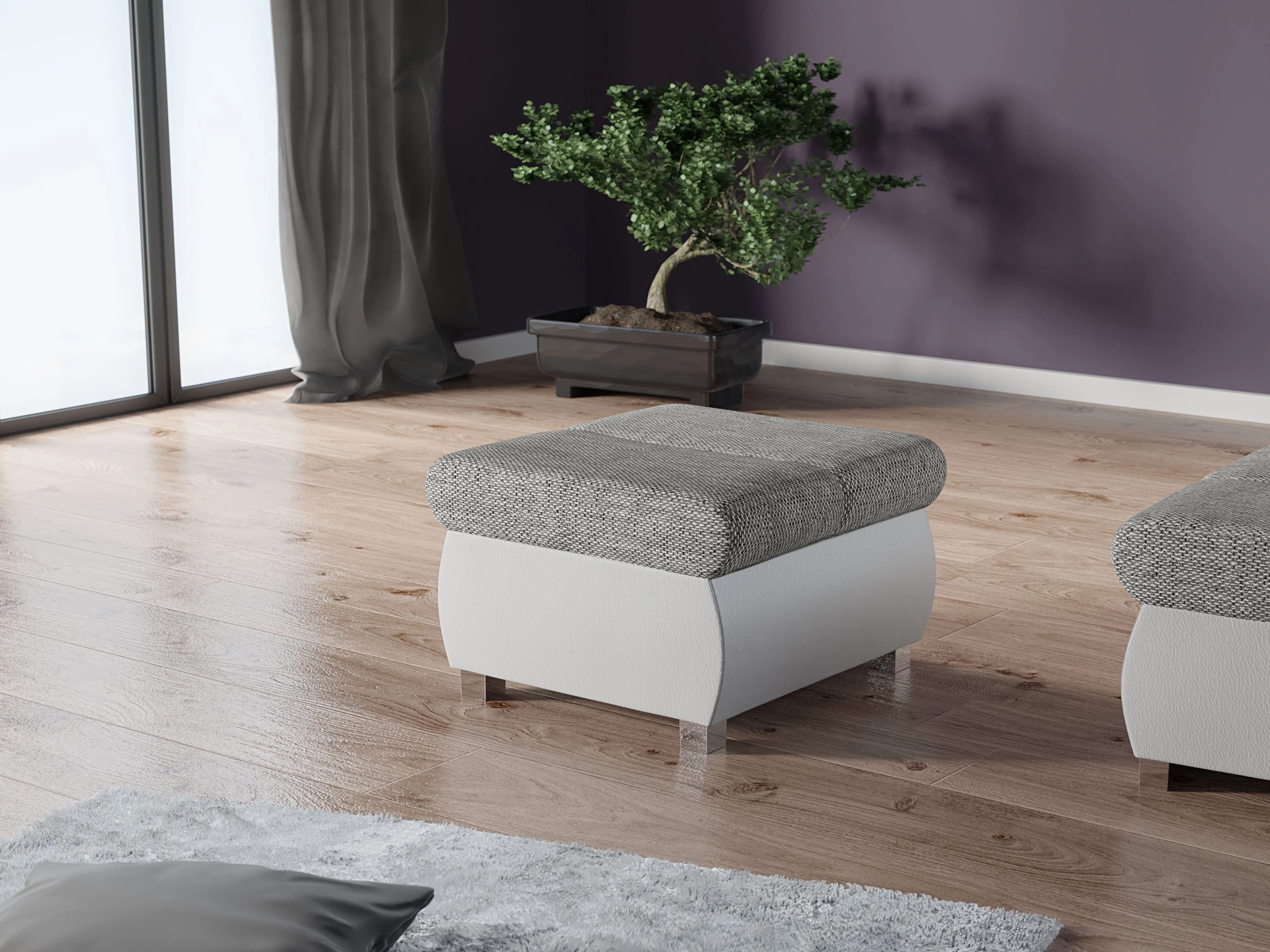 Taburet tapițat Comfivo Olivetum (Soft 017 + Lawa 05)
