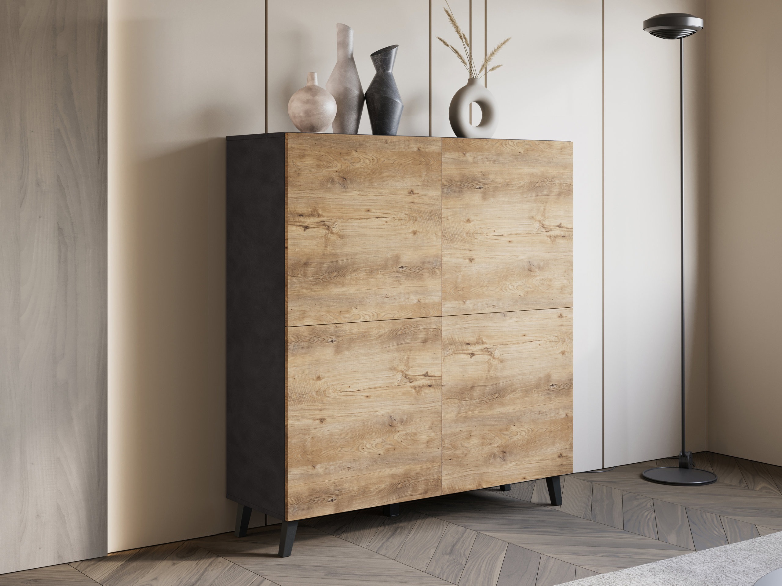 Bufet Levtive 100 (Matera gri + Castan)