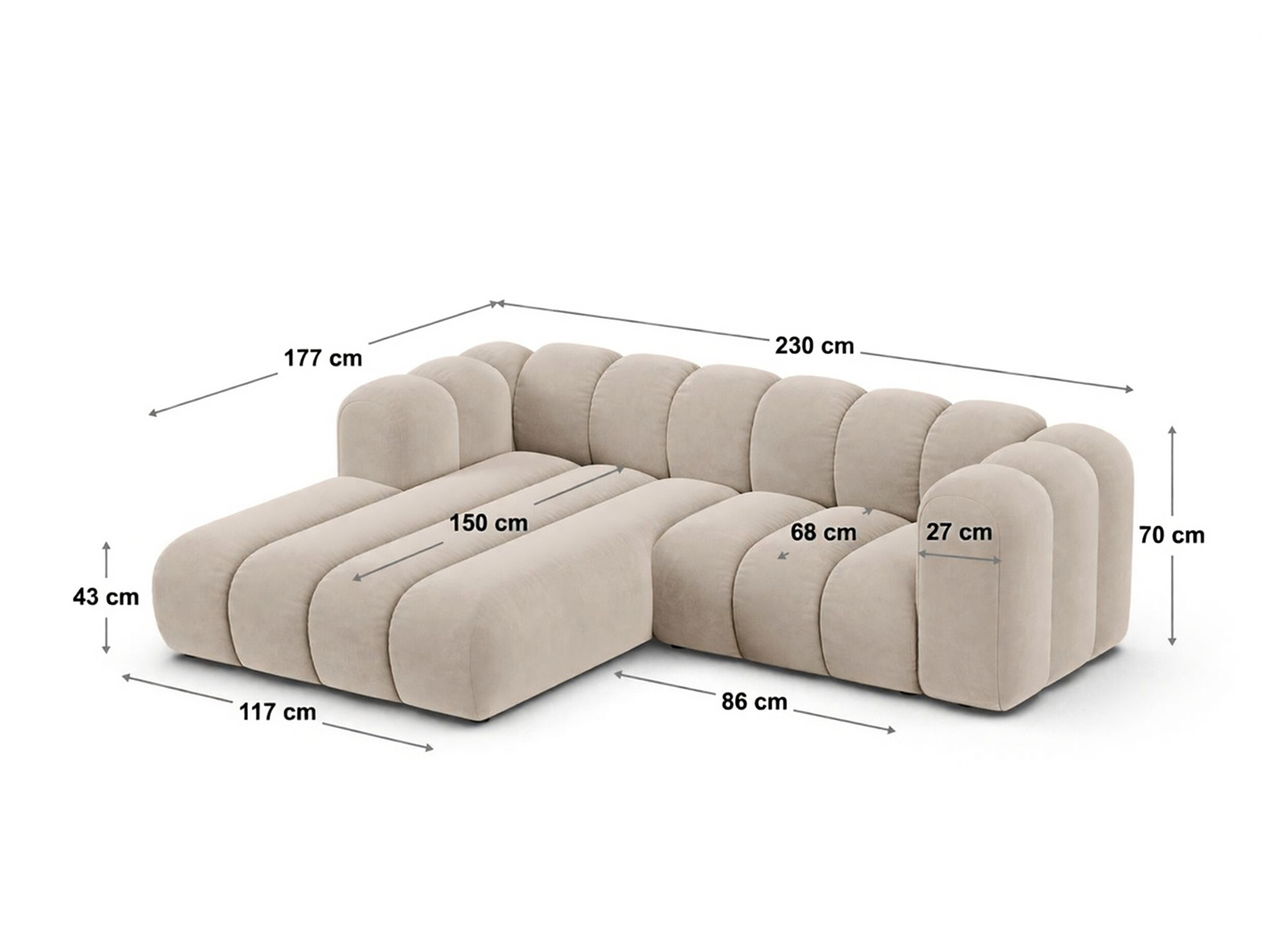 Colțar modular Cirleve 104 (Salvador 05)