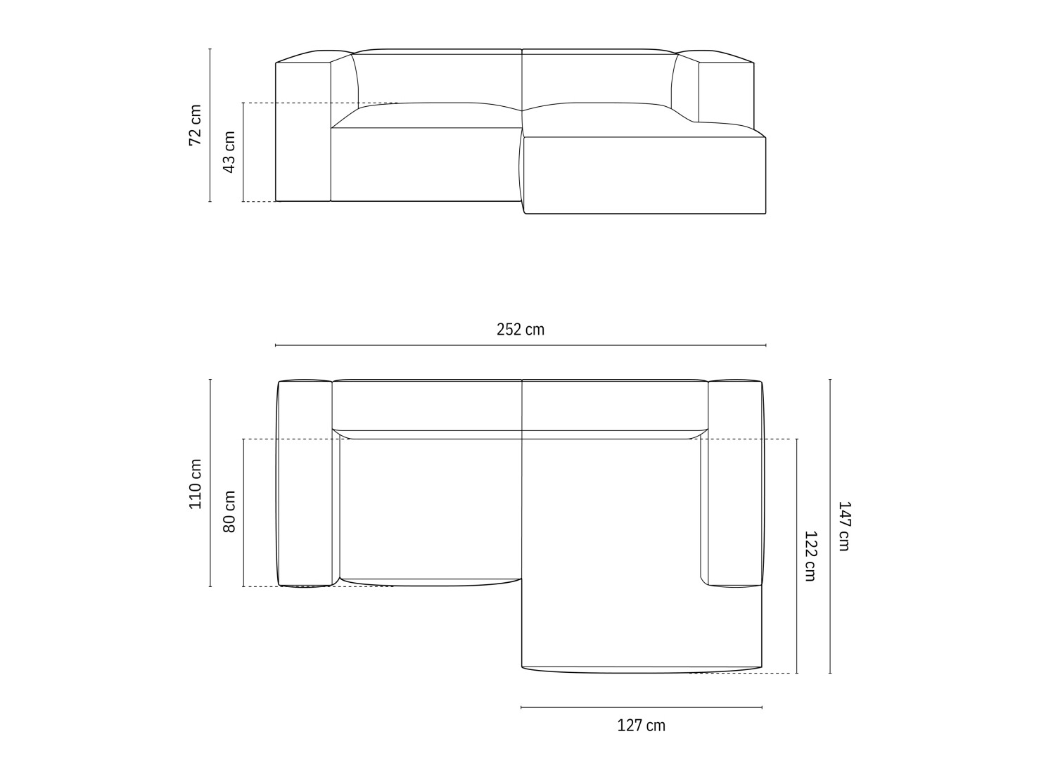 Colțar modular Sonsore 113 (Monet Cappucinu)