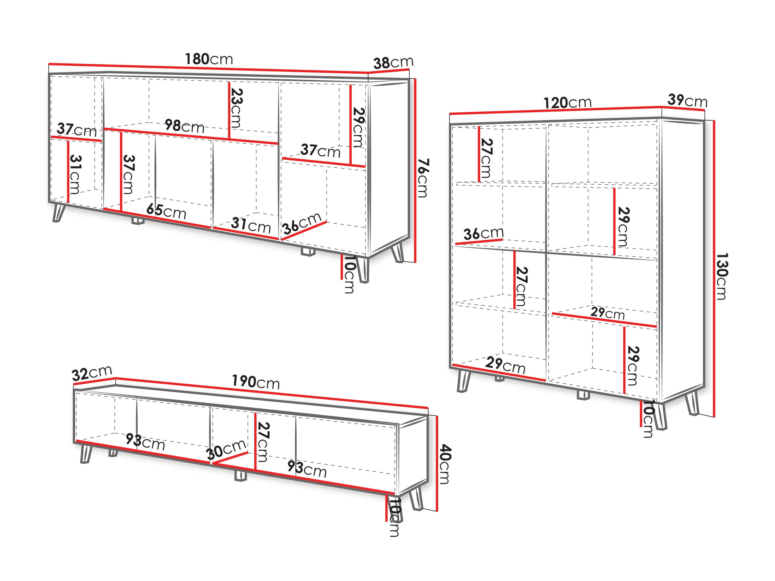 Set de living Levtive 104 (Grafit)