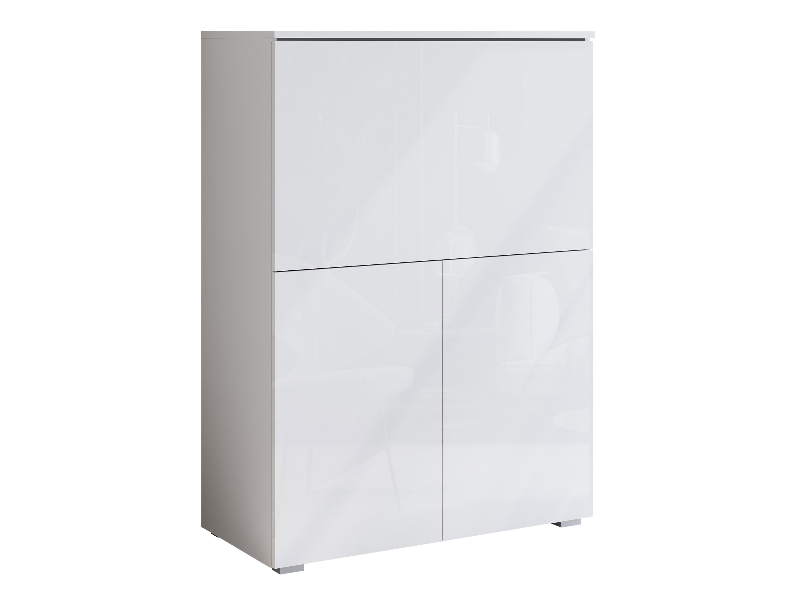 Bufet Mirfivo 107 (Alb + Alb lucios)