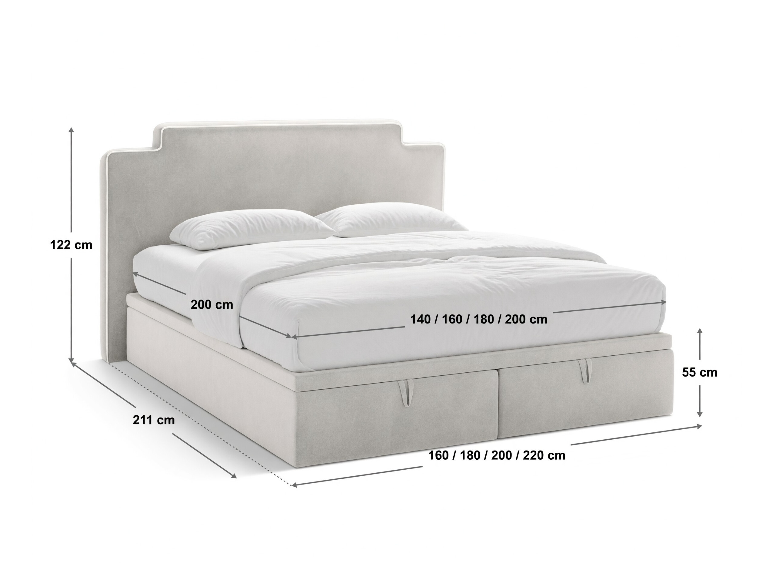 Pat boxspring Beckley 360 (Magic Velvet 2256 + Magic Velvet 2257)