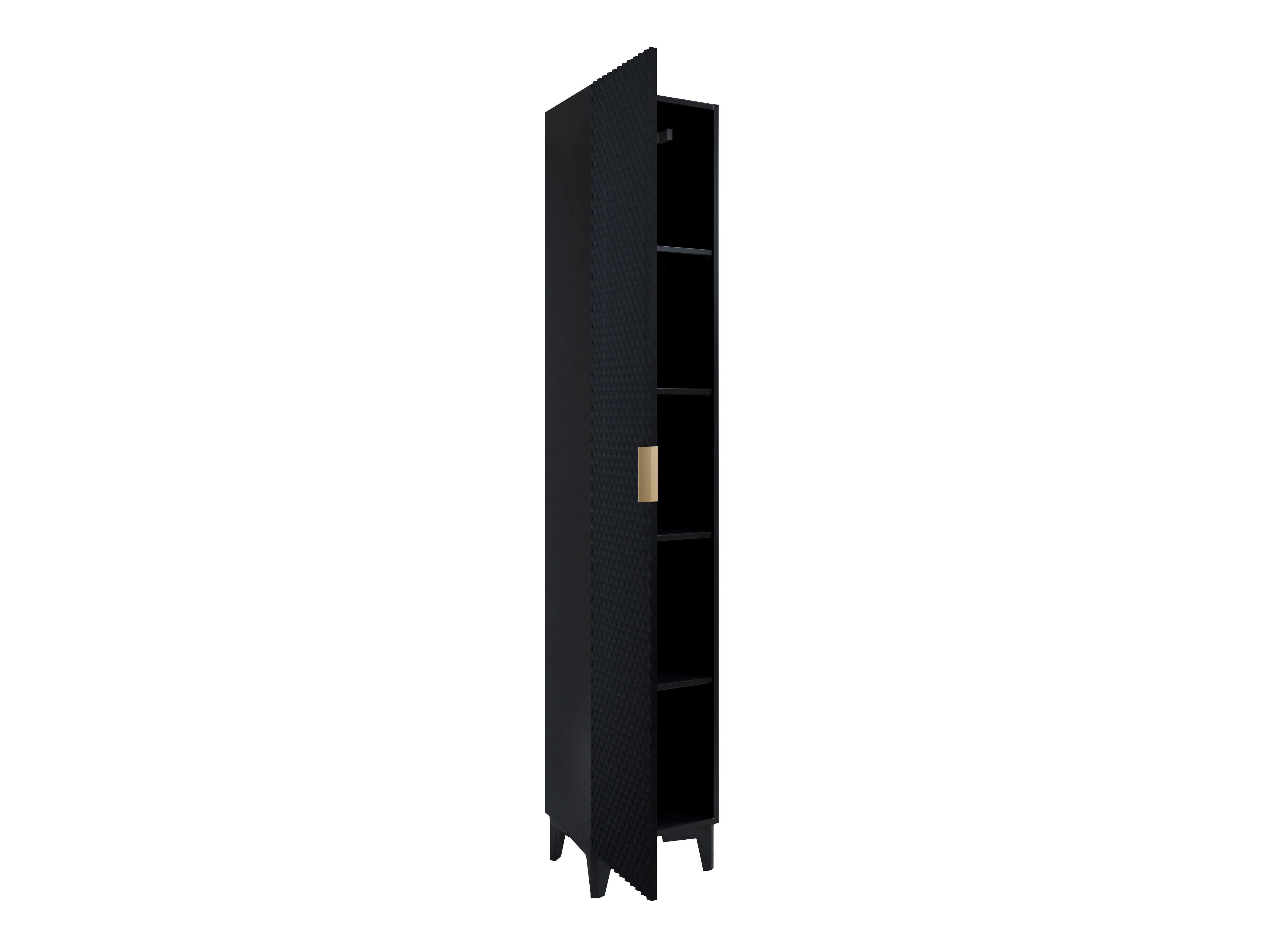 Cabinet de baie neancorat Liretu 100 (Negru)