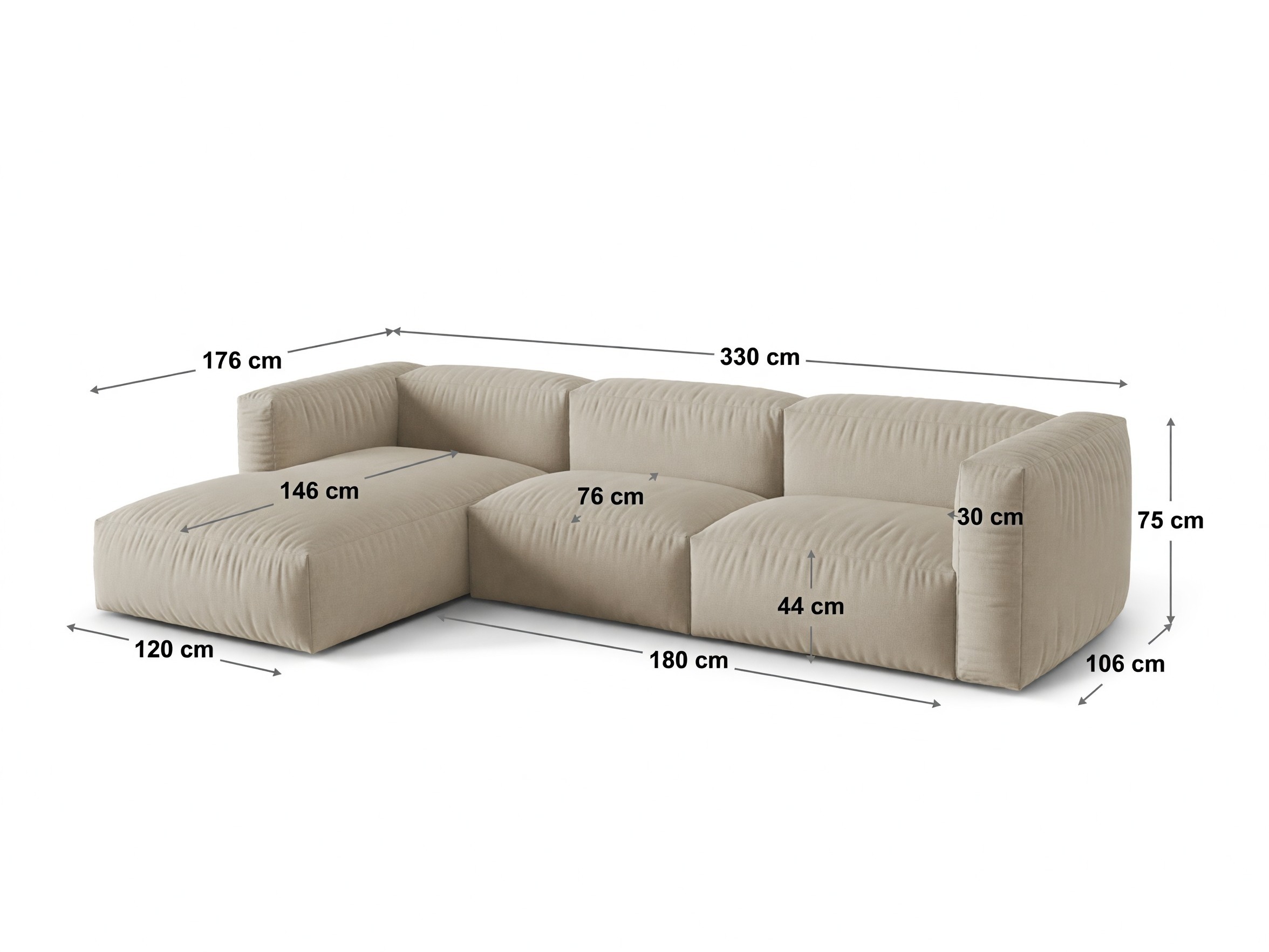 Colțar modular Sorcoro 120 (Tilia 86)