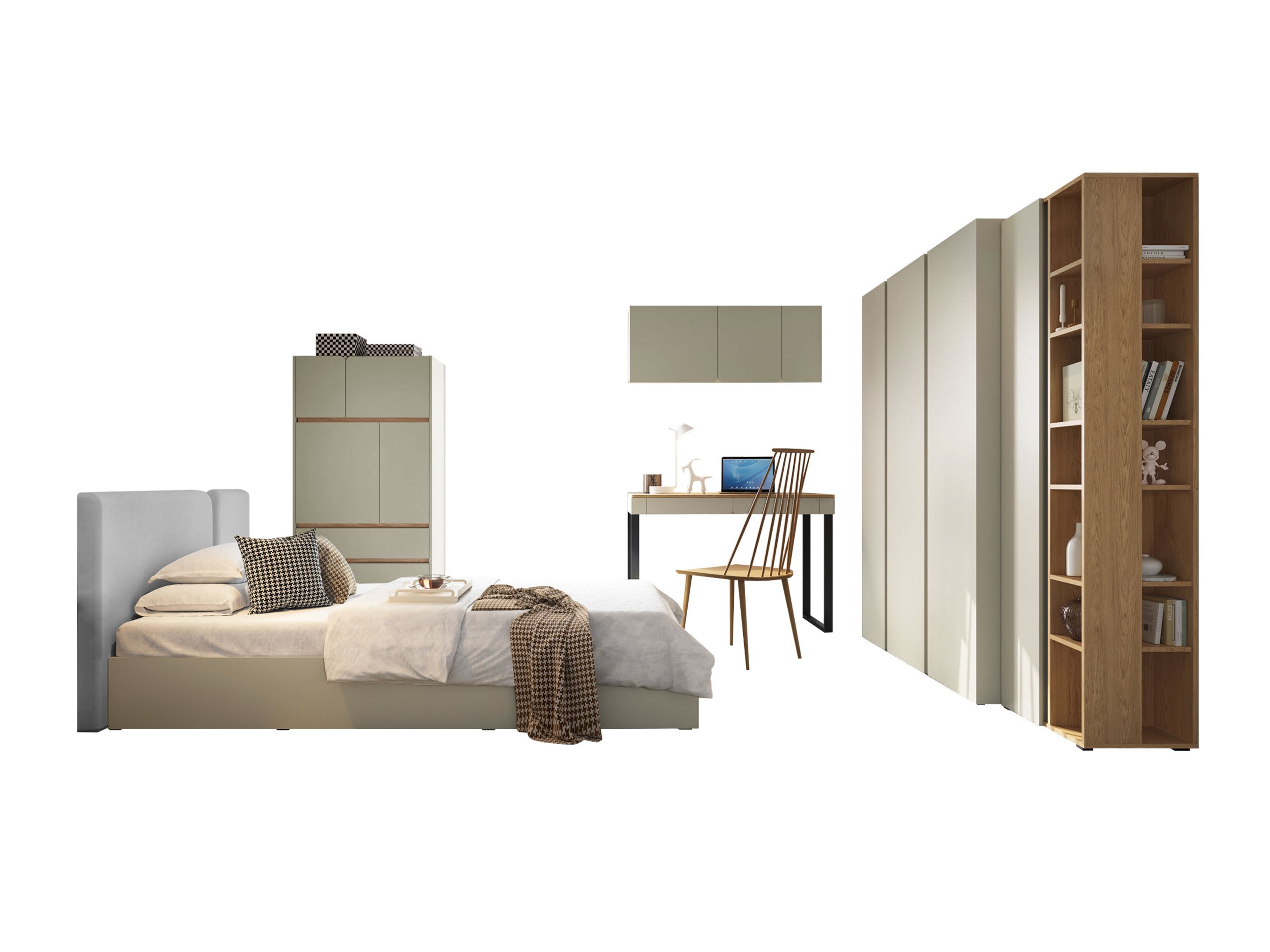 Set dormitor Fiosono 113 (Eucalipt + Stejar)