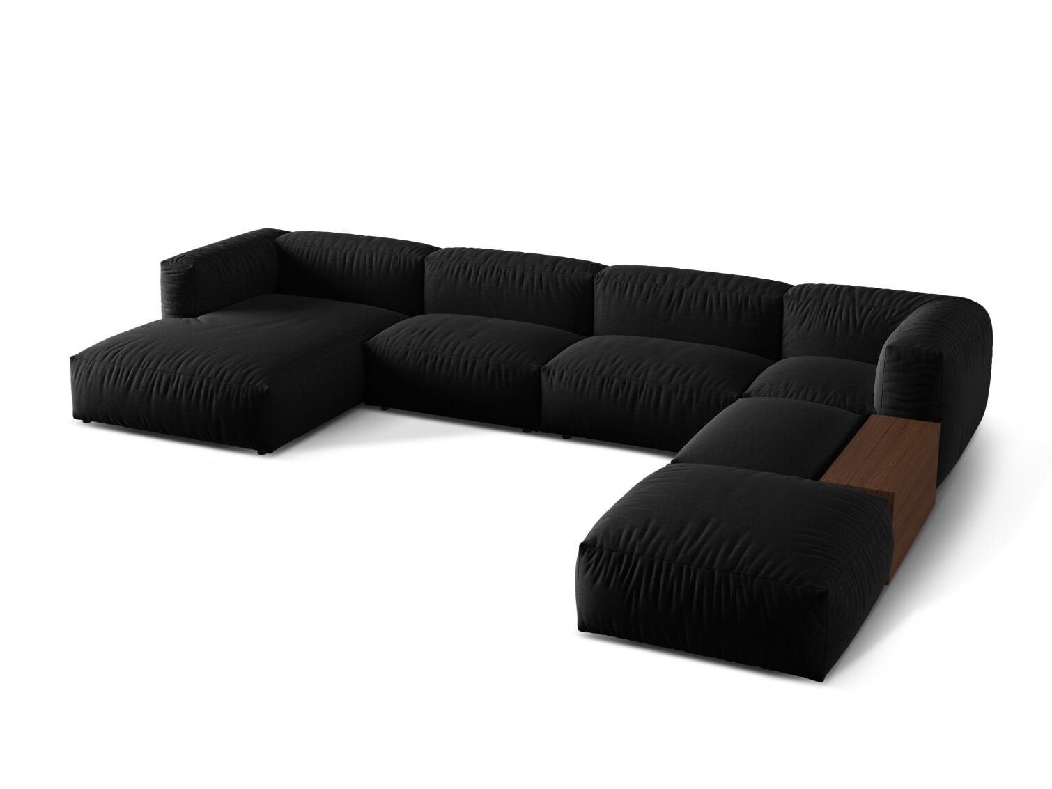 Colțar modular Sorcoro 124 (Boston Black)