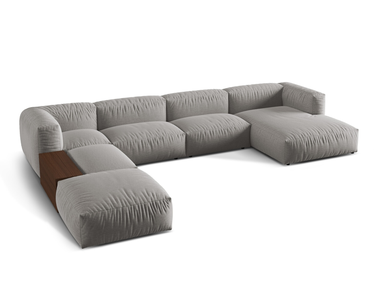 Colțar modular Sorcoro 124 (Boston Light Grey)