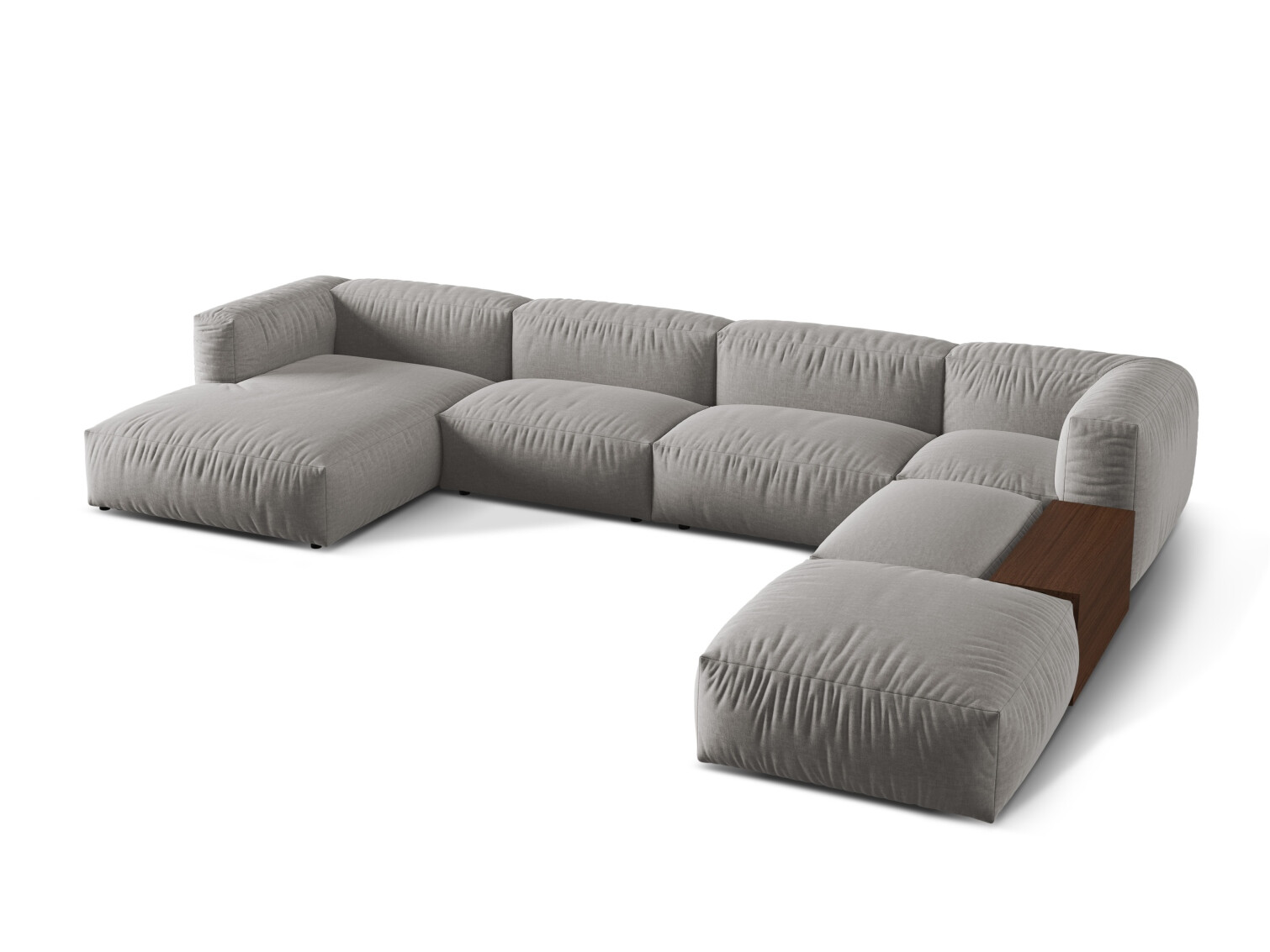 Colțar modular Sorcoro 124 (Boston Light Grey)