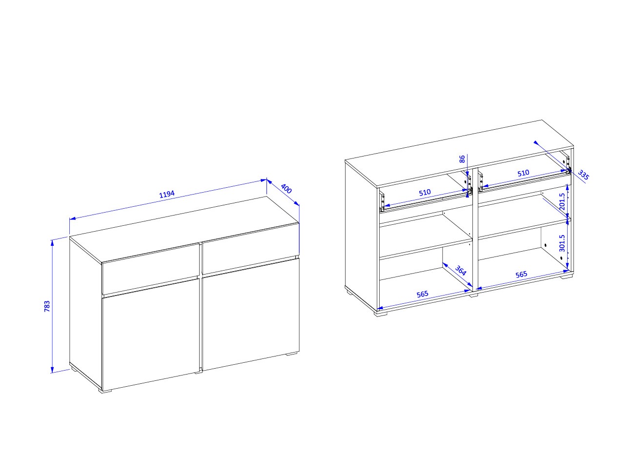 Set de mobilier Alfere 127