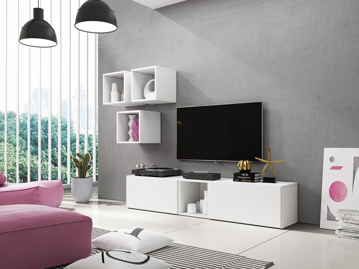 Comodă TV Corbele 102 (Alb)