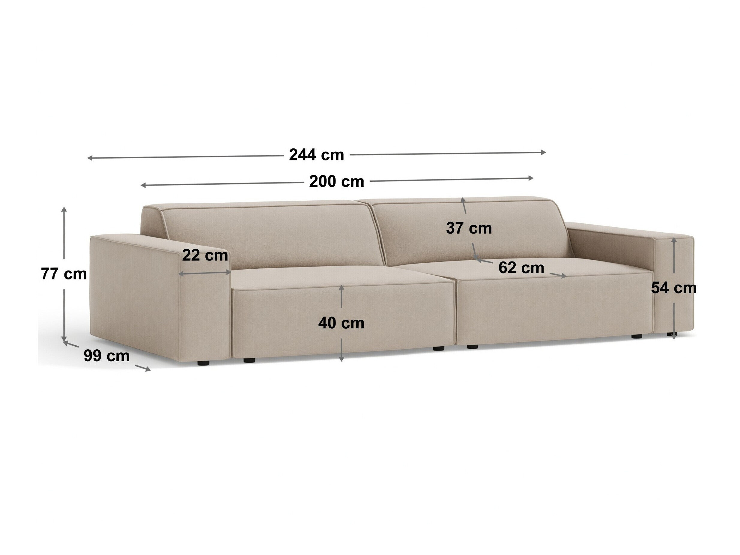 Canapea modulară Lomcalu 105 (Venus 2917)