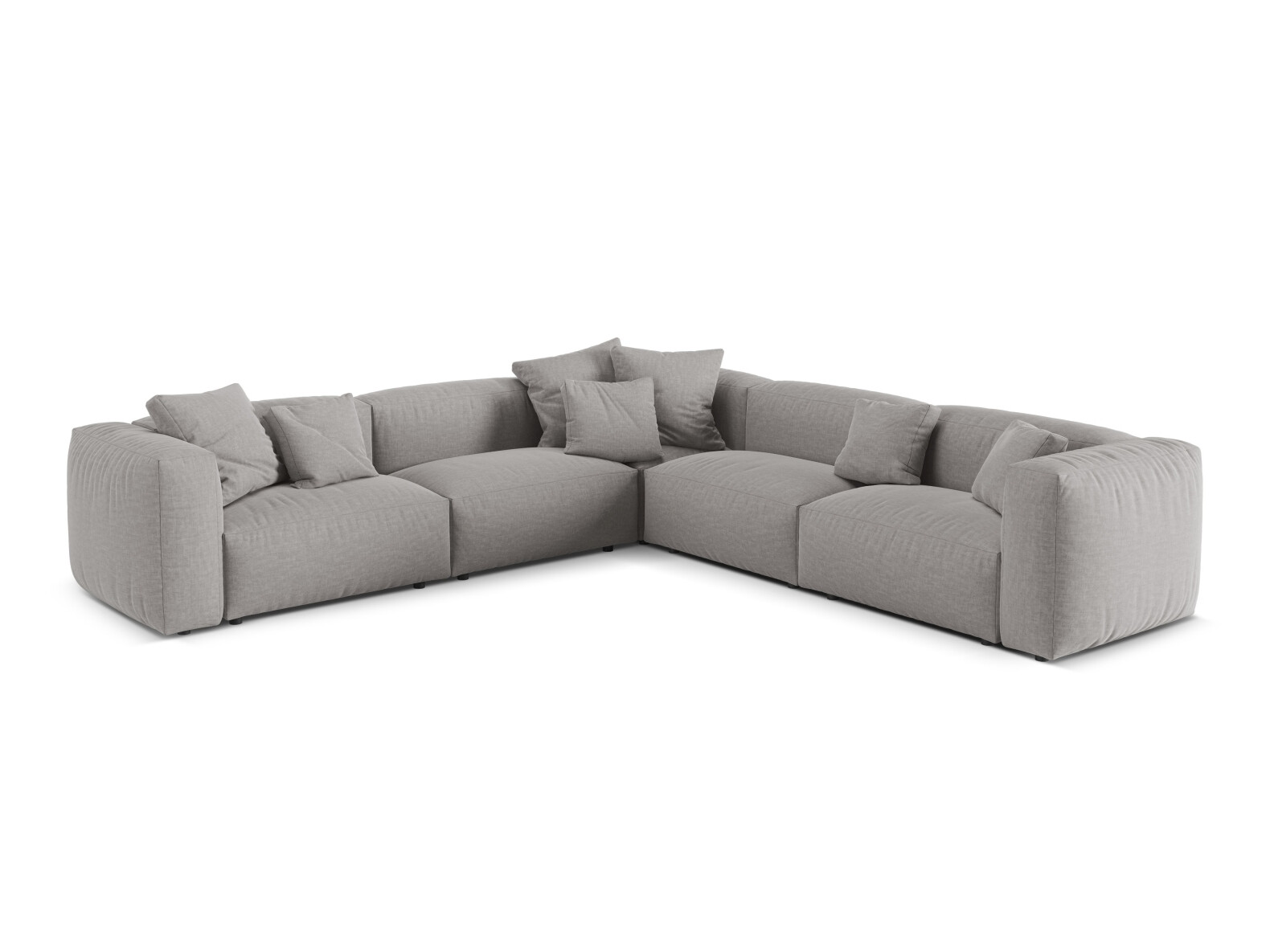Colțar modular Sorcoro 130 (Boston Light Grey)