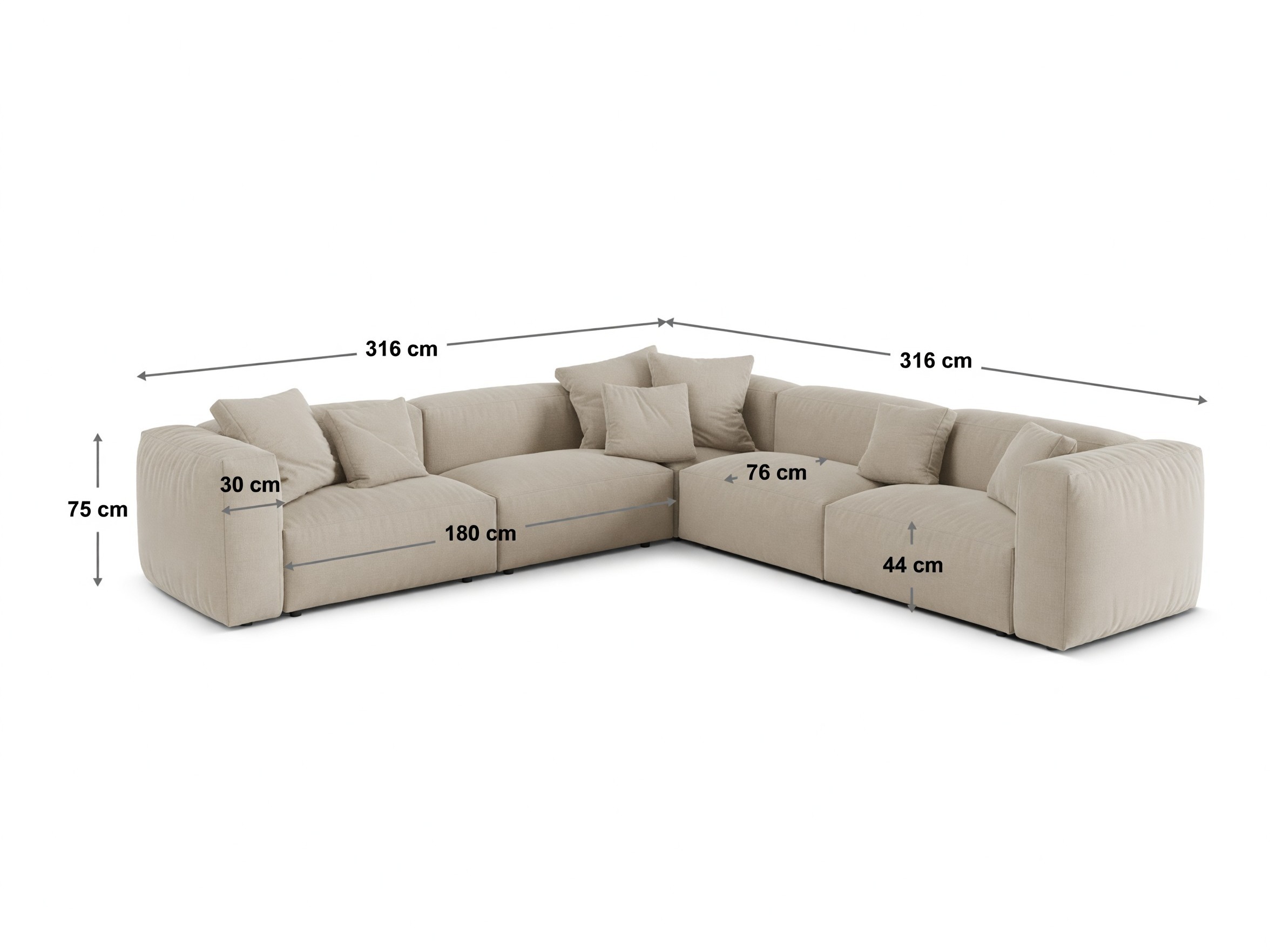 Colțar modular Sorcoro 130 (Tilia 86)