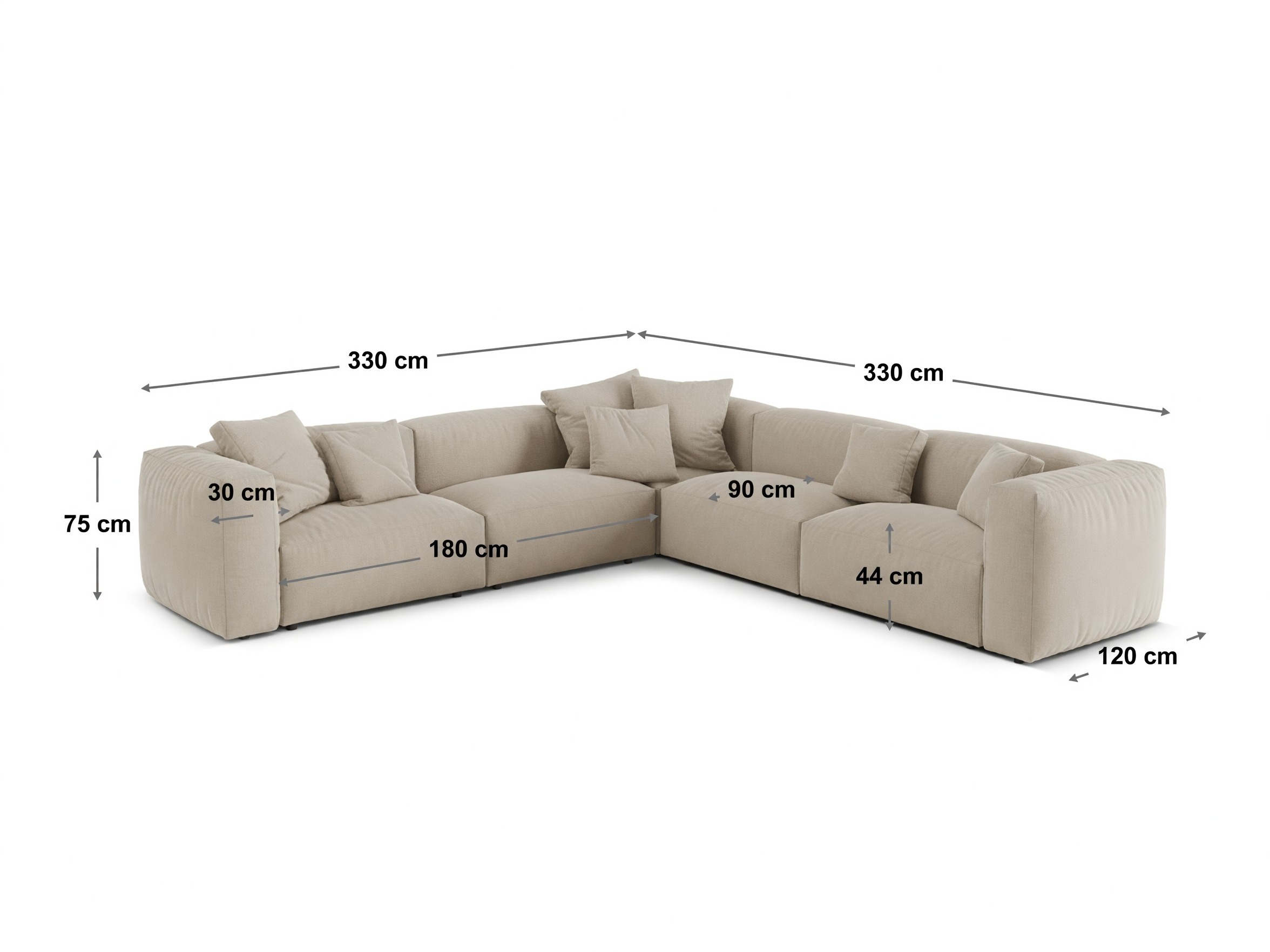 Colțar modular Sorcoro 131 (Tilia 37)