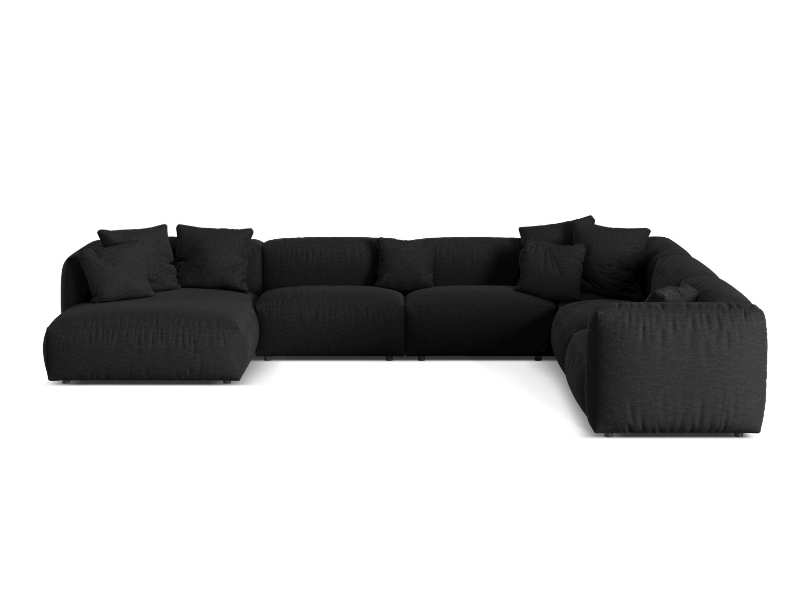 Colțar modular Sorcoro 132 (Boston Black)