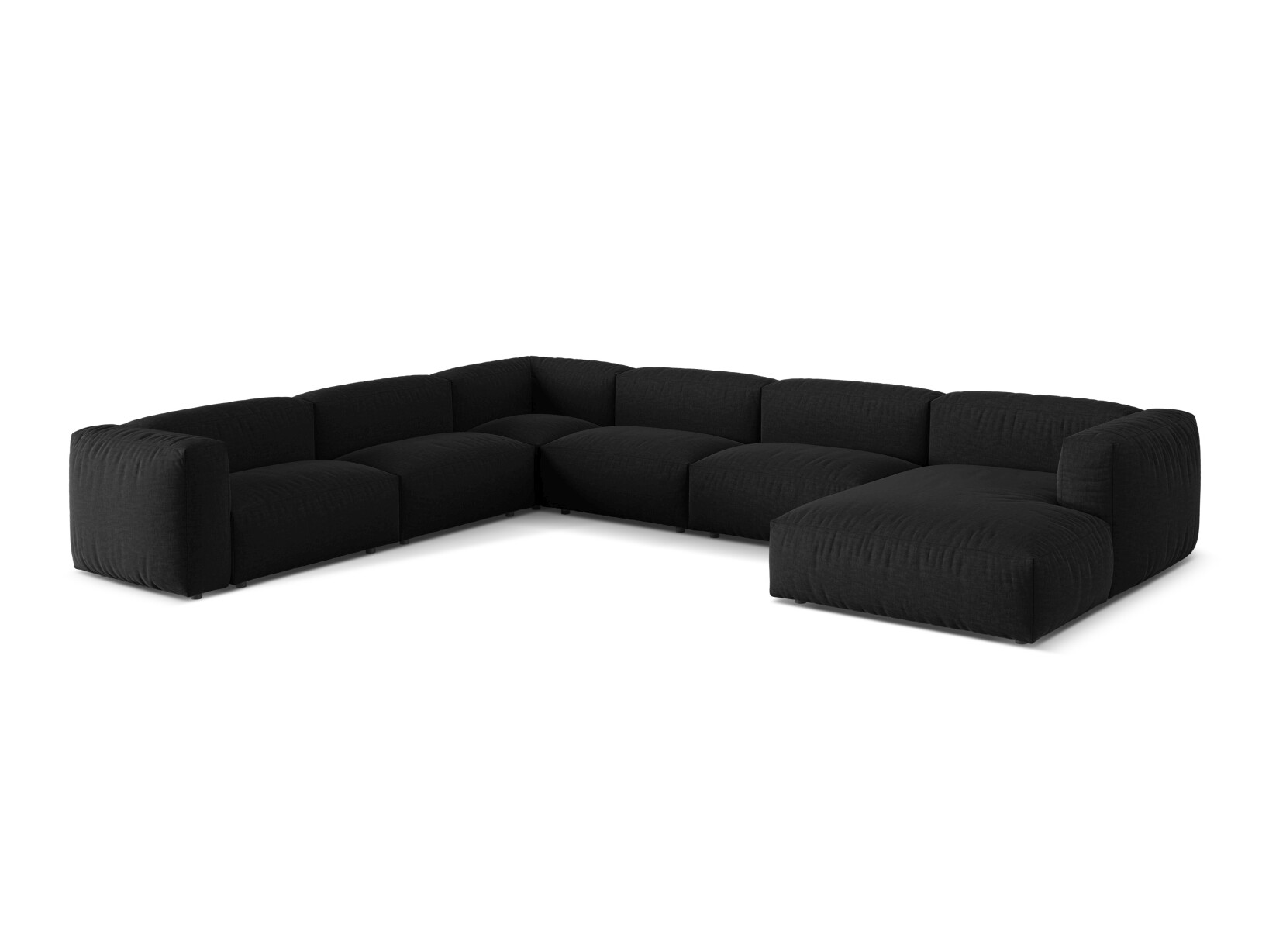Colțar modular Sorcoro 132 (Boston Black)