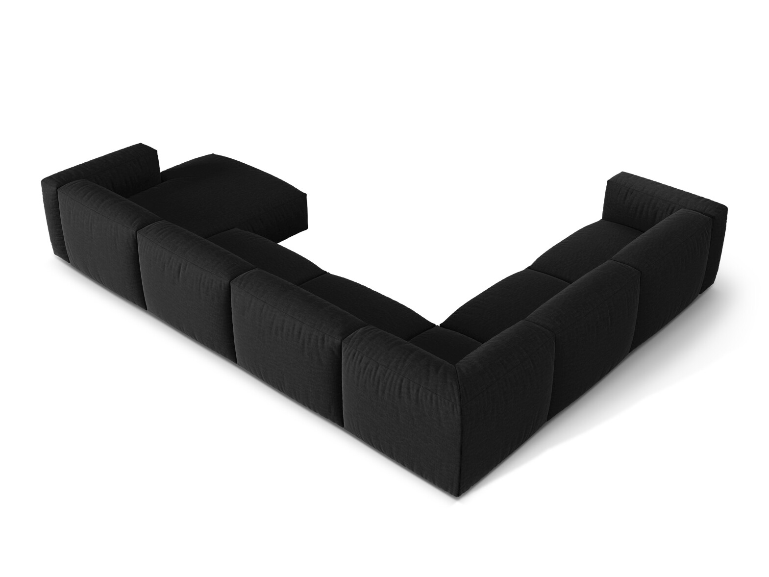 Colțar modular Sorcoro 132 (Boston Black)