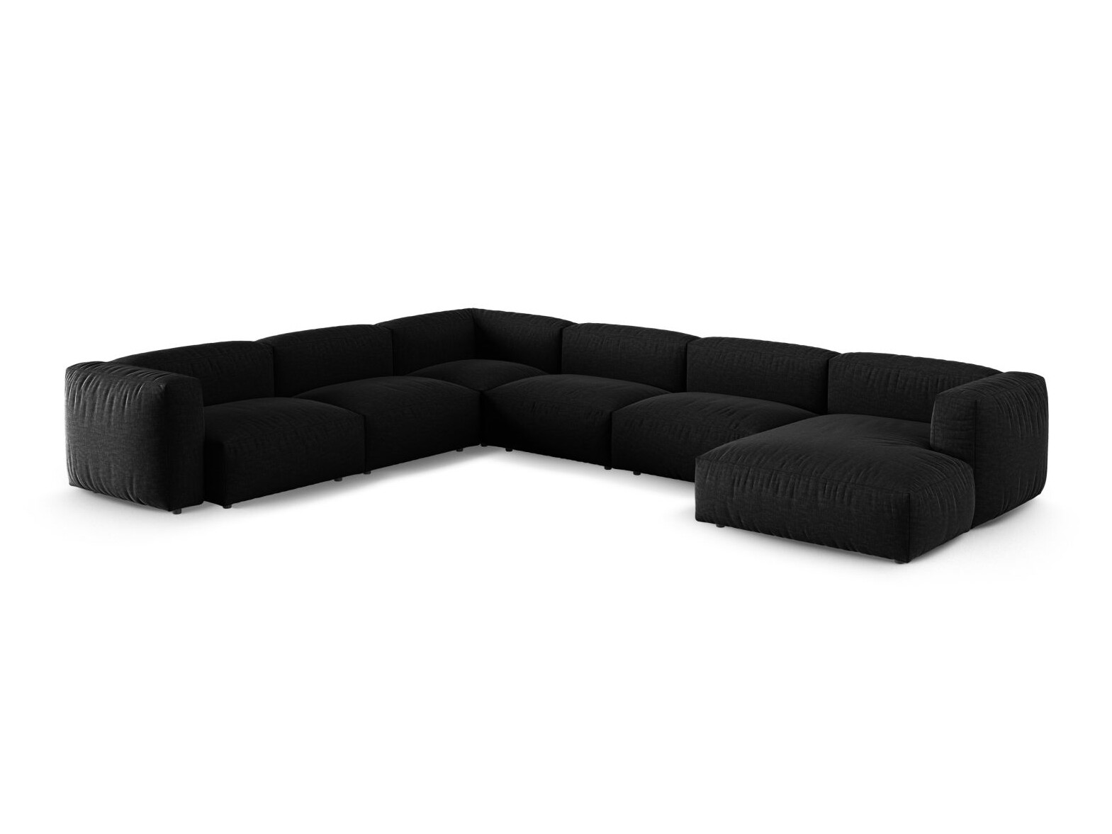 Colțar modular Sorcoro 133 (Boston Black)