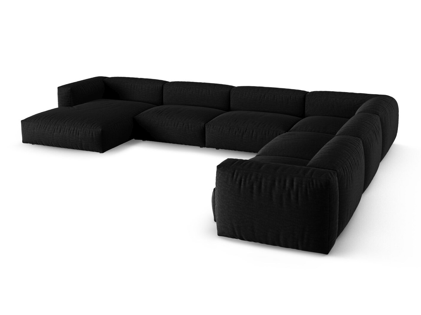 Colțar modular Sorcoro 133 (Boston Black)