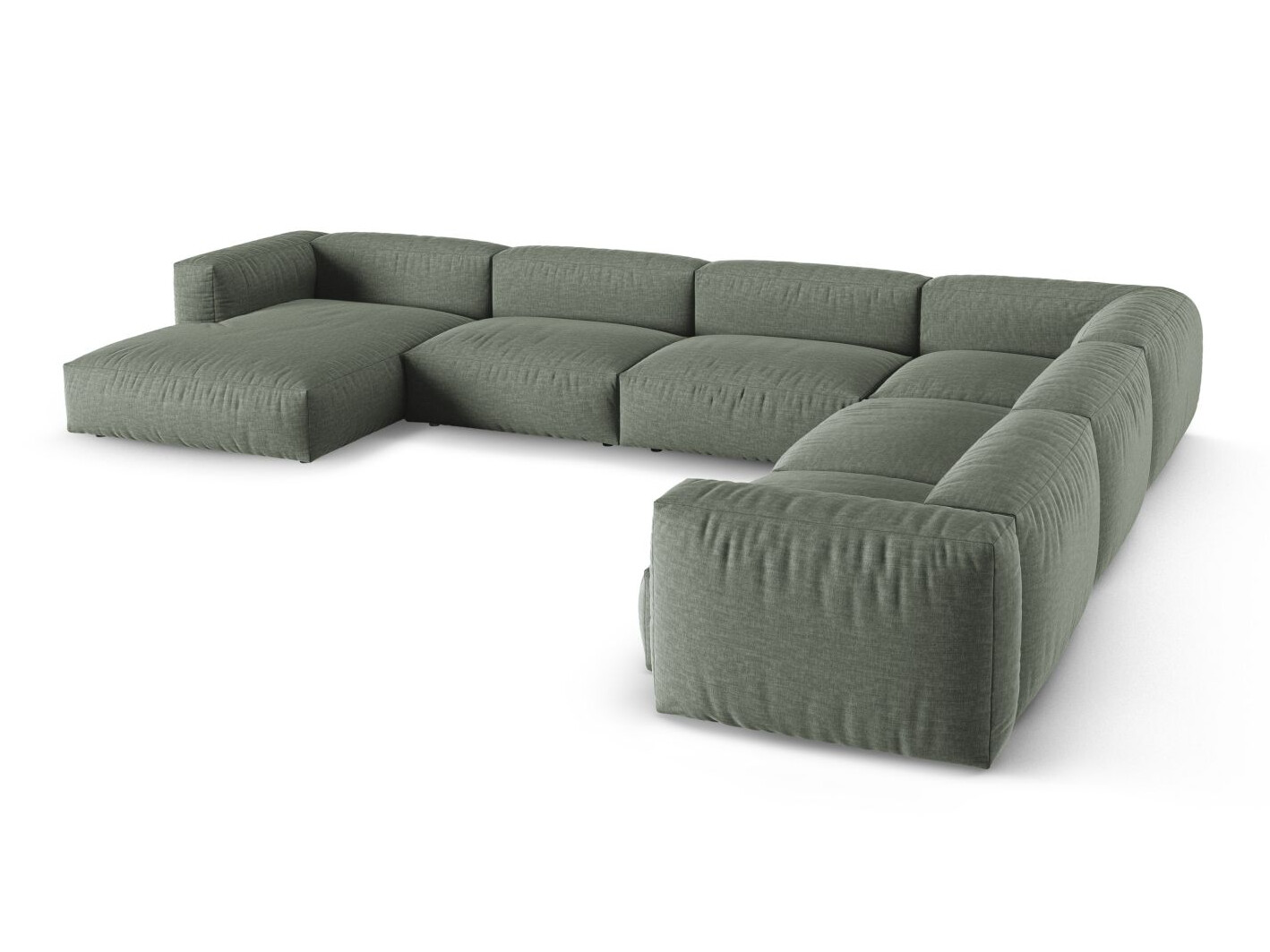 Colțar modular Sorcoro 133 (Boston Water Green)