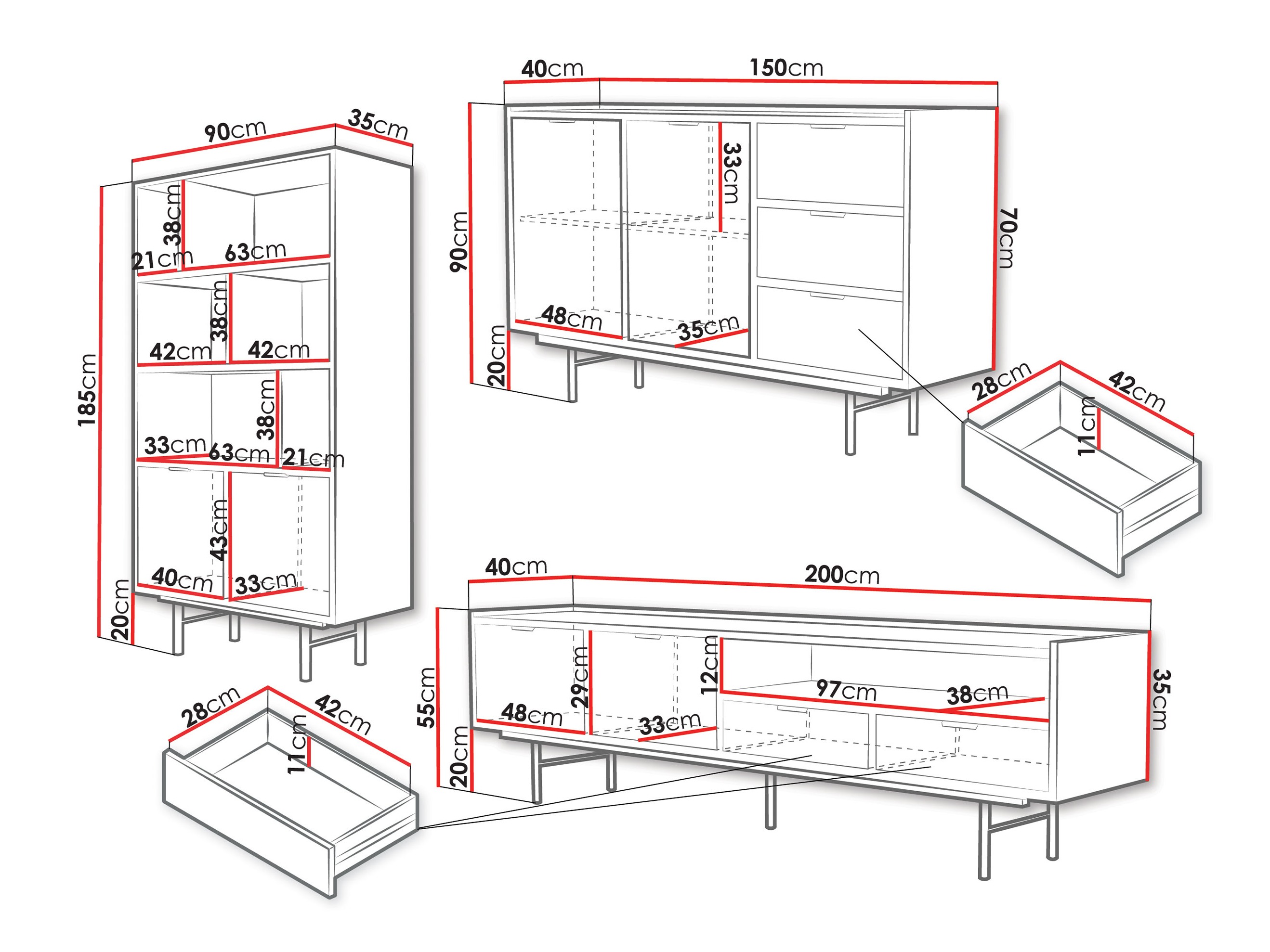 Set de living Studos (Nuc)