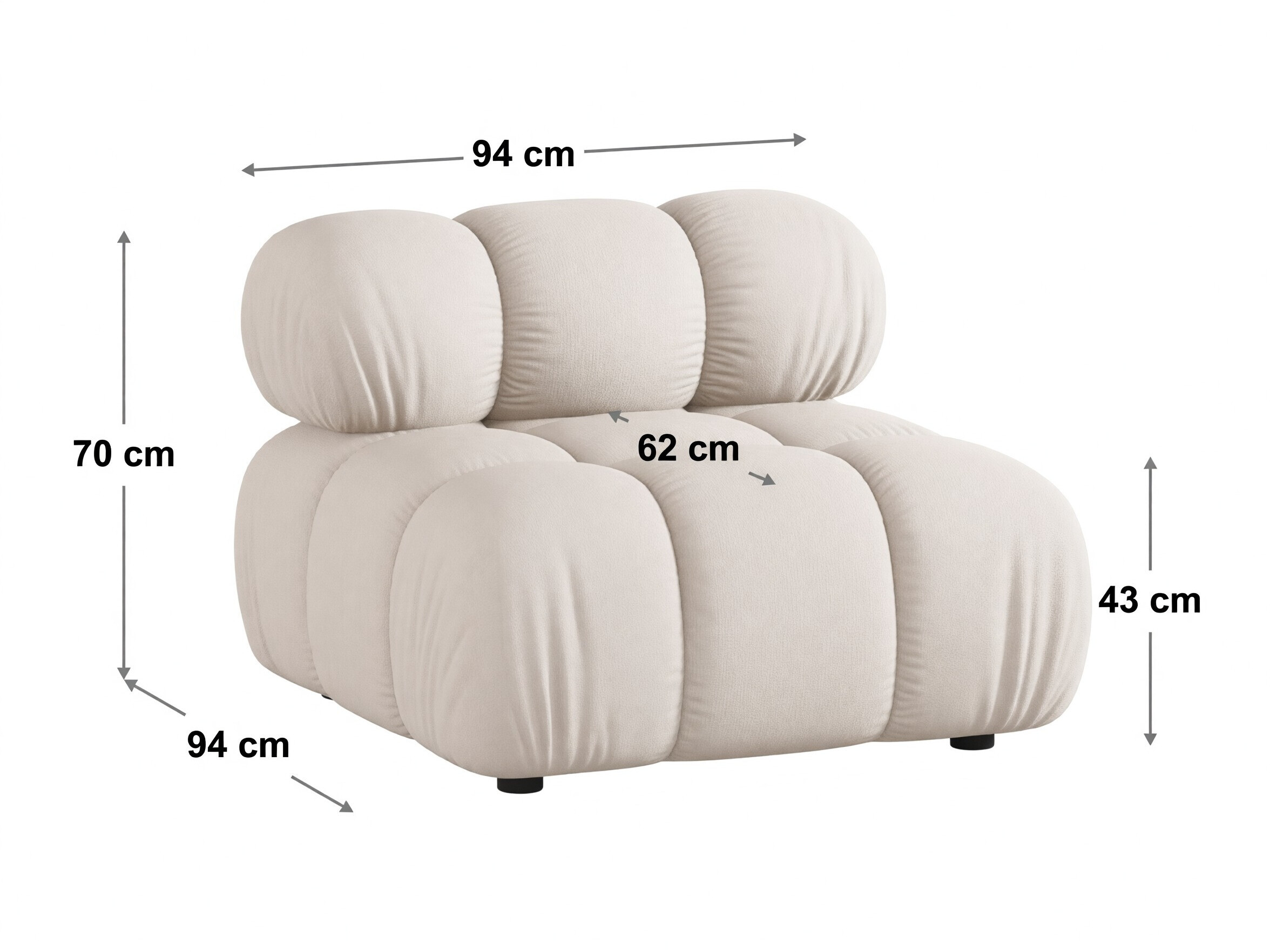 Fotoliu modular Caltenu 101 (Venus 2928)