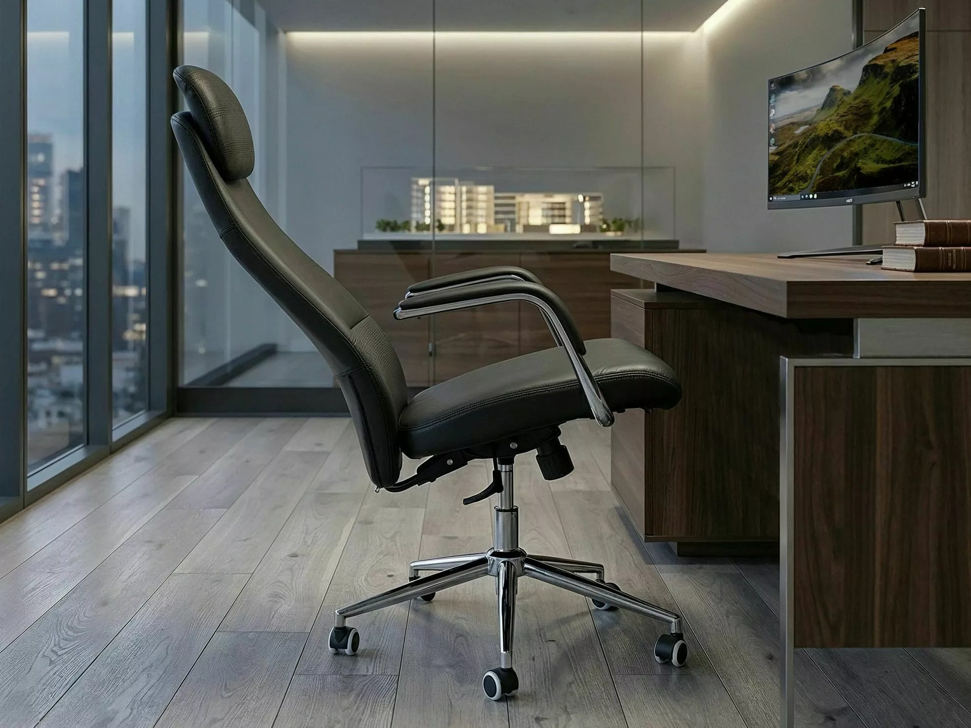 Scaun de birou Detroit 951 (Negru)